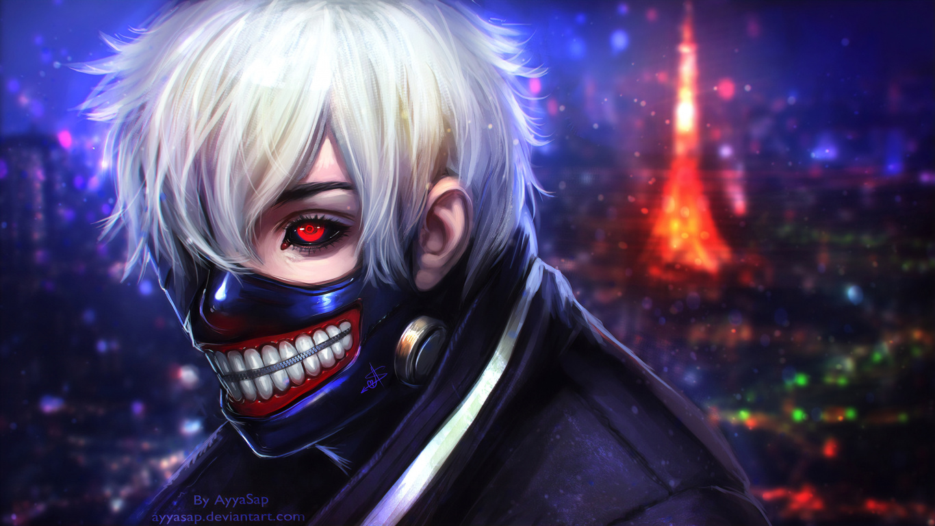 Personnage D'anime Masculin Aux Cheveux Blancs. Wallpaper in 1366x768 Resolution
