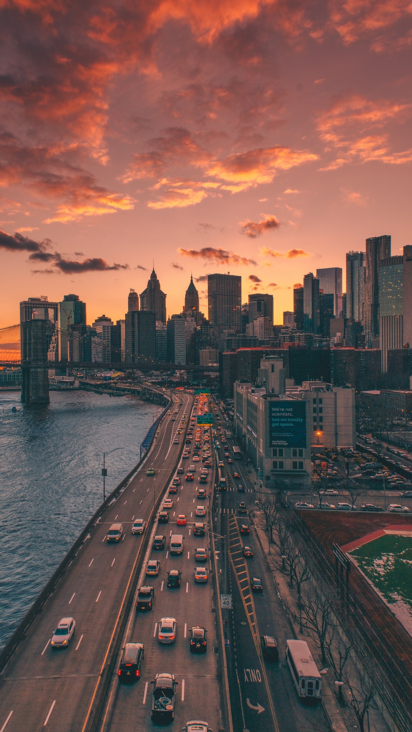 Brooklyn Bridge, Manhattan Bridge, Bridge, Golden Gate Bridge, Building. Wallpaper in 1440x2560 Resolution