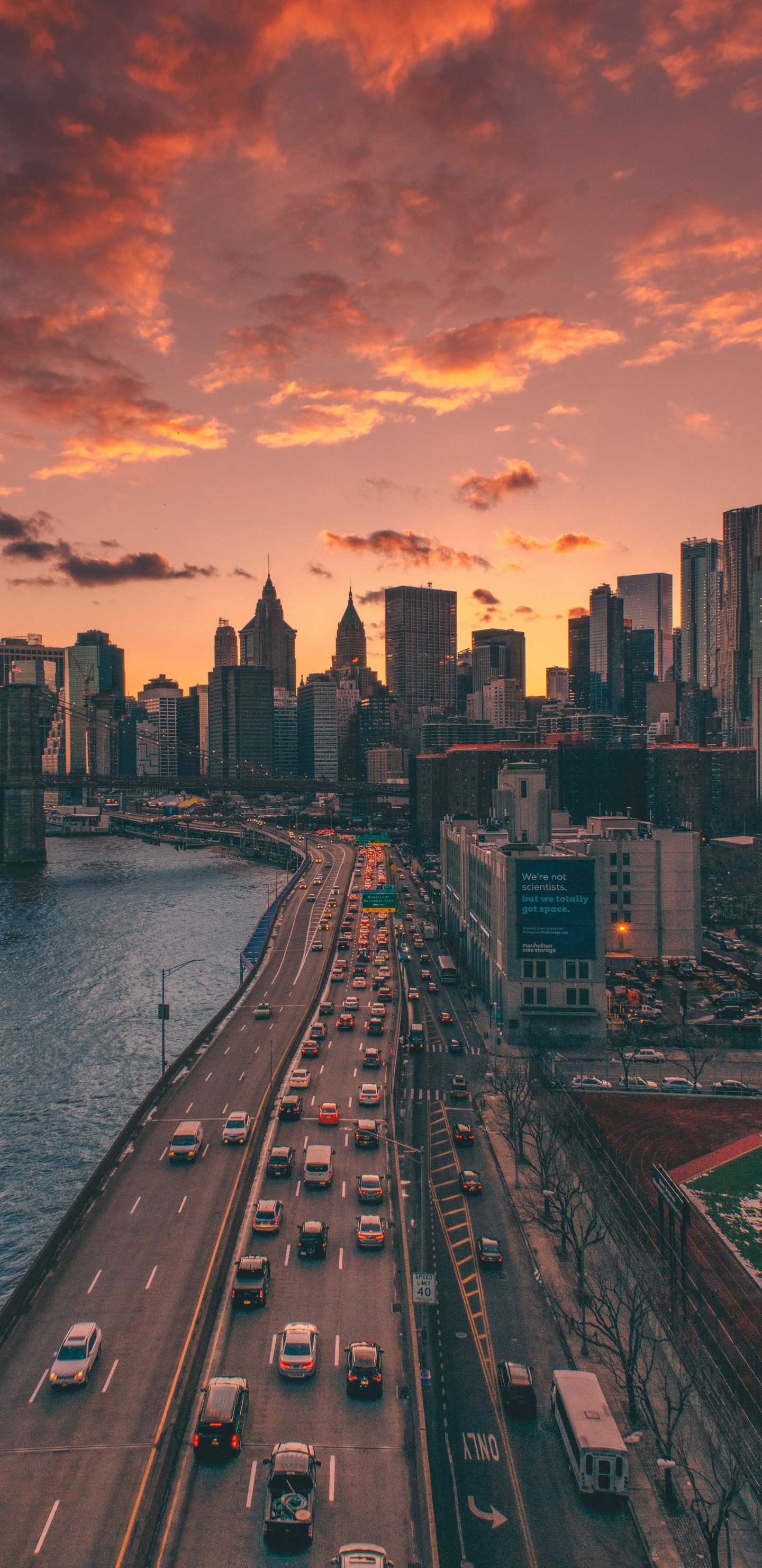 Puente de Brooklyn, el Puente de Manhattan, Puente, Puente Golden Gate, Edificio. Wallpaper in 1440x2960 Resolution