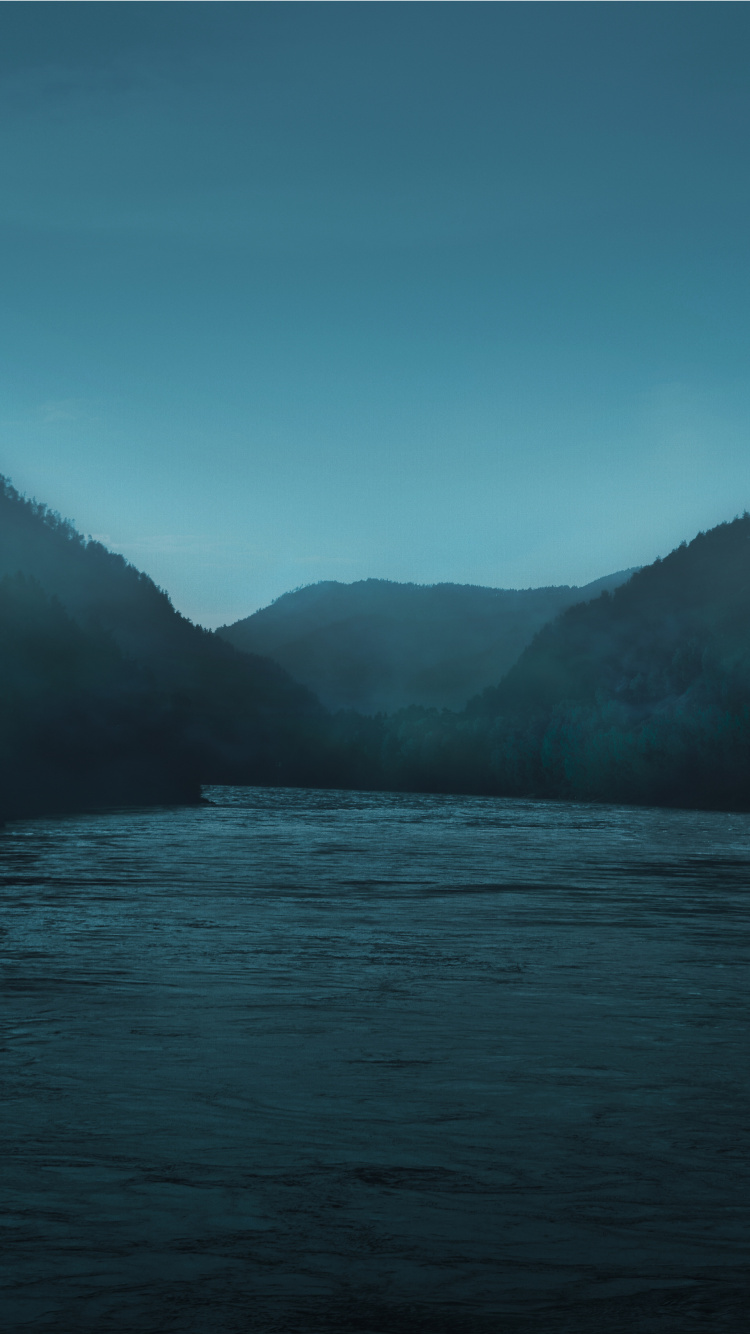 Cuerpo de Agua, Naturaleza, Azul, Agua, Highland. Wallpaper in 750x1334 Resolution