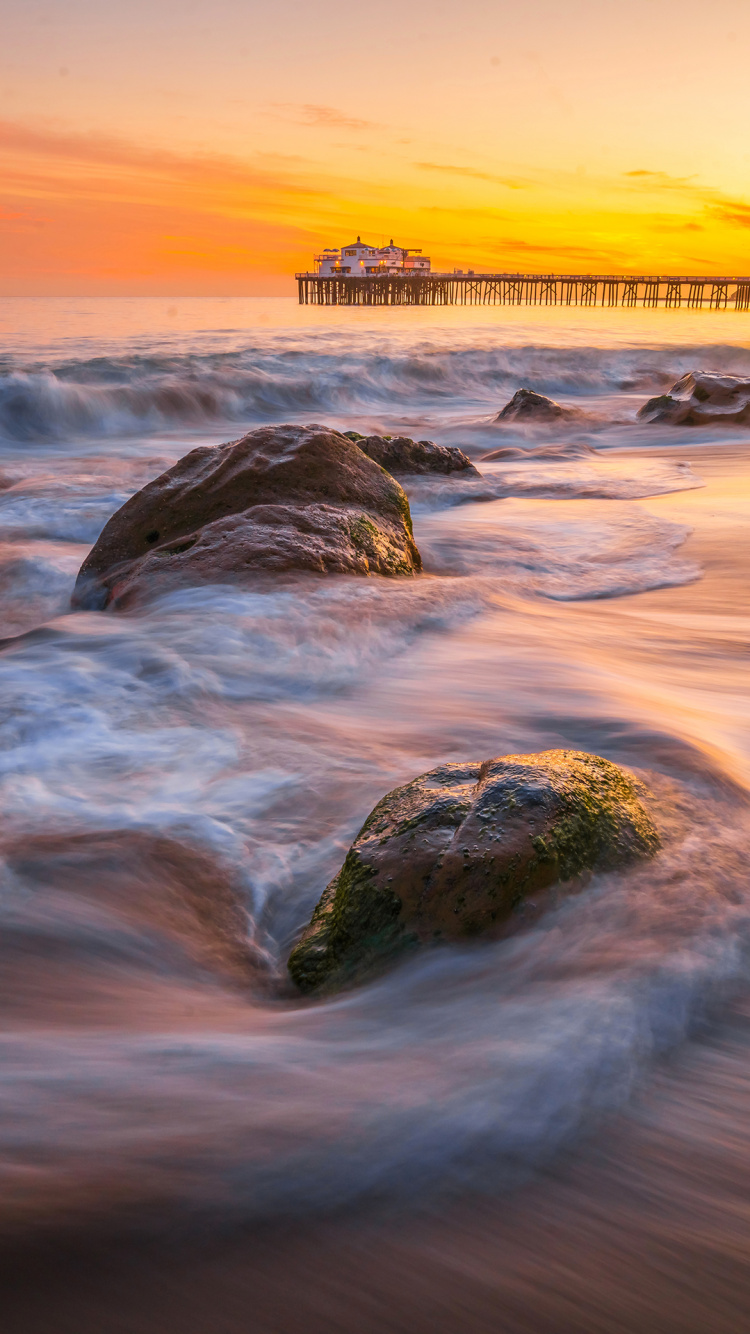 Ufer, Physik, Wasser, Natur, Afterglow. Wallpaper in 750x1334 Resolution