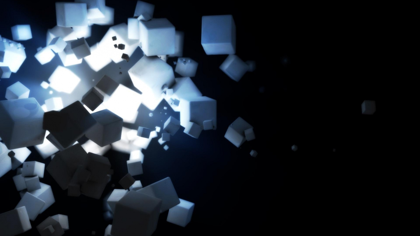 Illustration Étoile Blanche et Noire. Wallpaper in 1366x768 Resolution