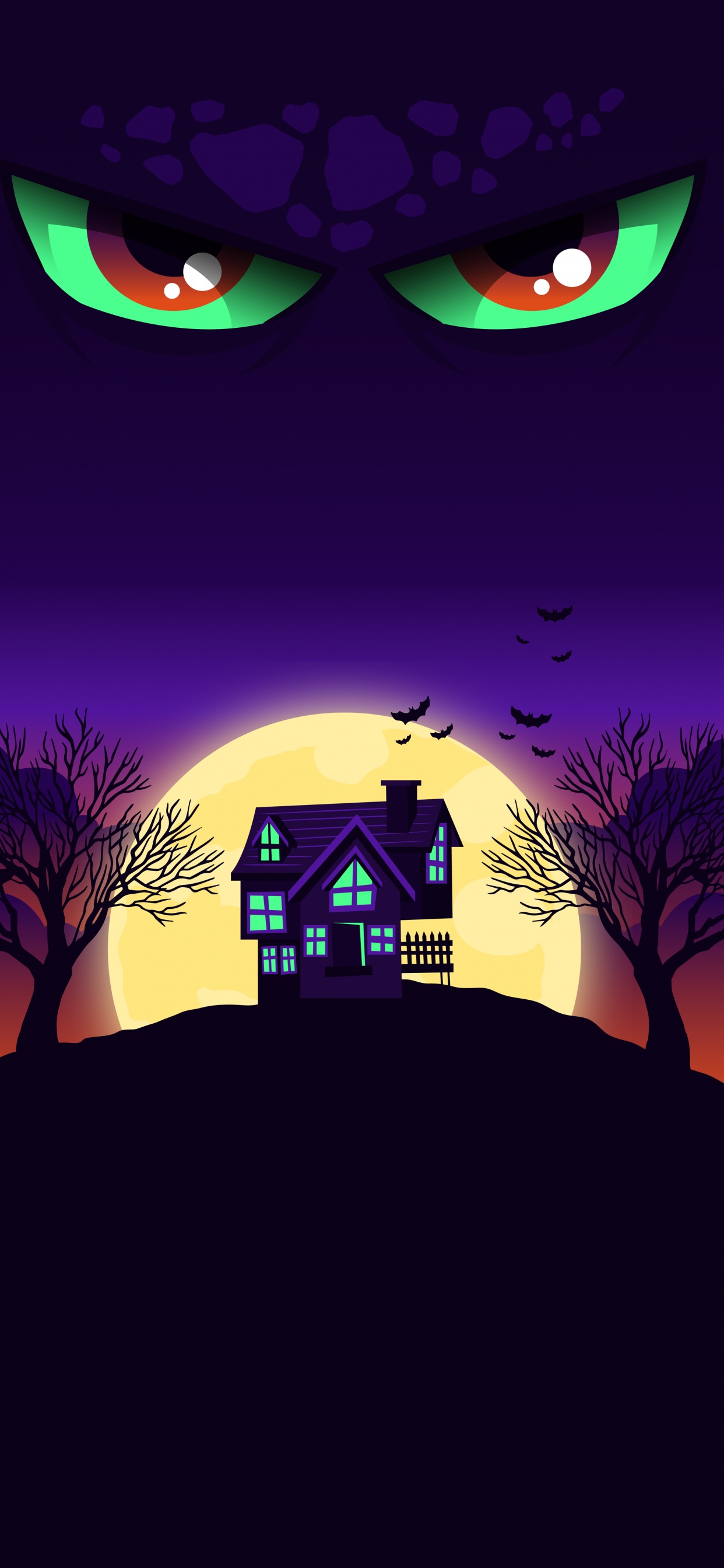 Halloween, Cartel, Postermywall, Fiesta de Halloween, Luz. Wallpaper in 1242x2688 Resolution