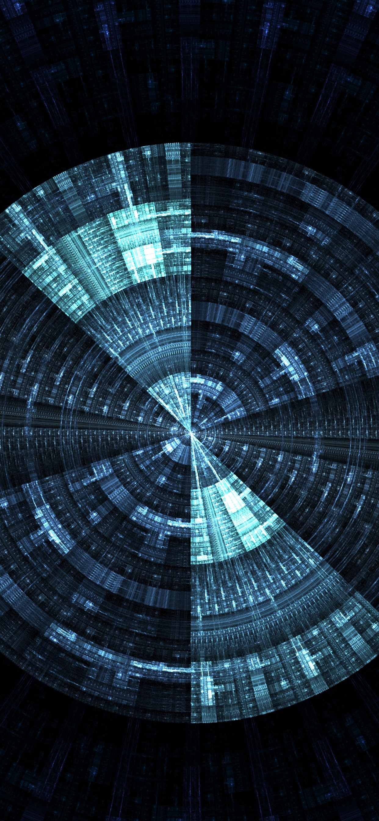 Schwarze Und Weiße Runde Decke. Wallpaper in 1242x2688 Resolution