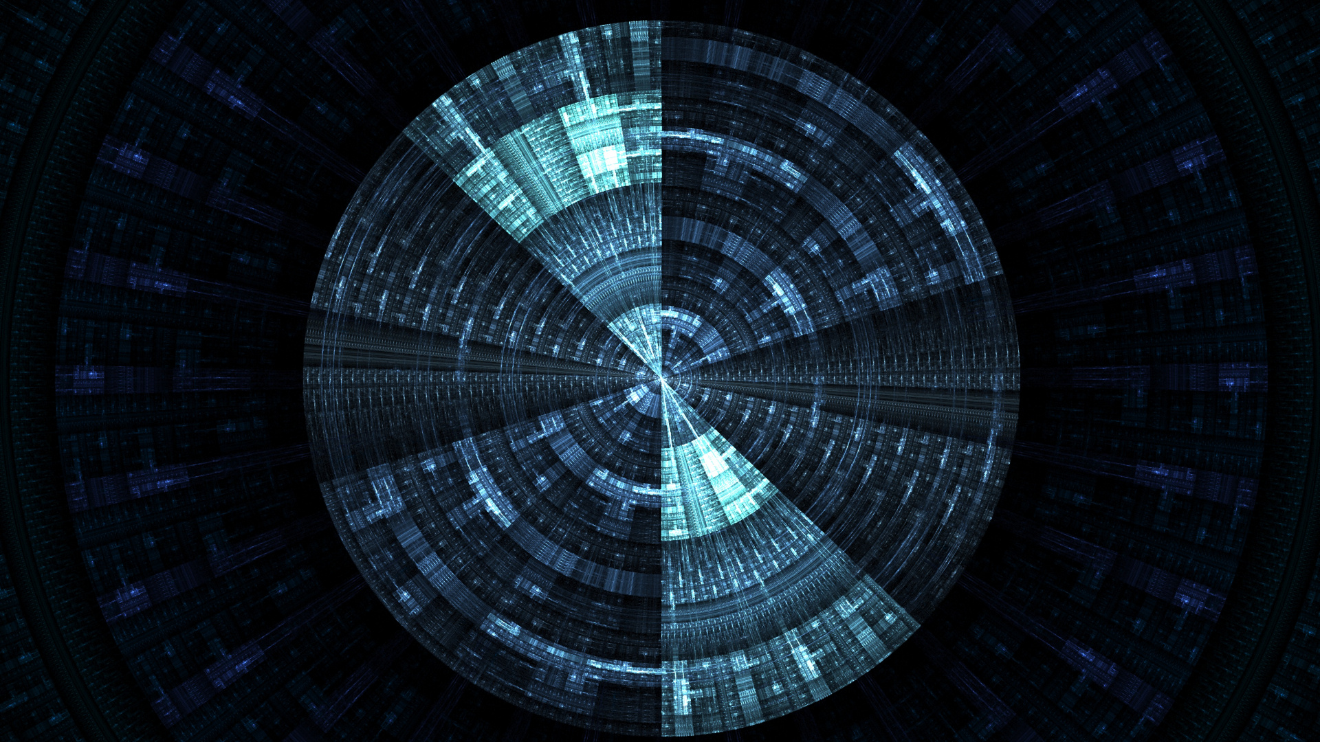 Schwarze Und Weiße Runde Decke. Wallpaper in 1920x1080 Resolution