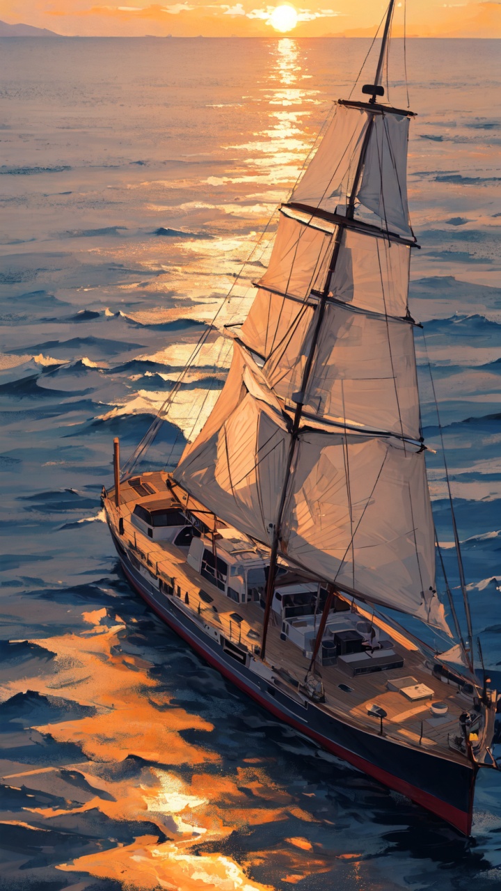 Sail, Ship, Water Transportation, Barque, Water. Wallpaper in 720x1280 Resolution