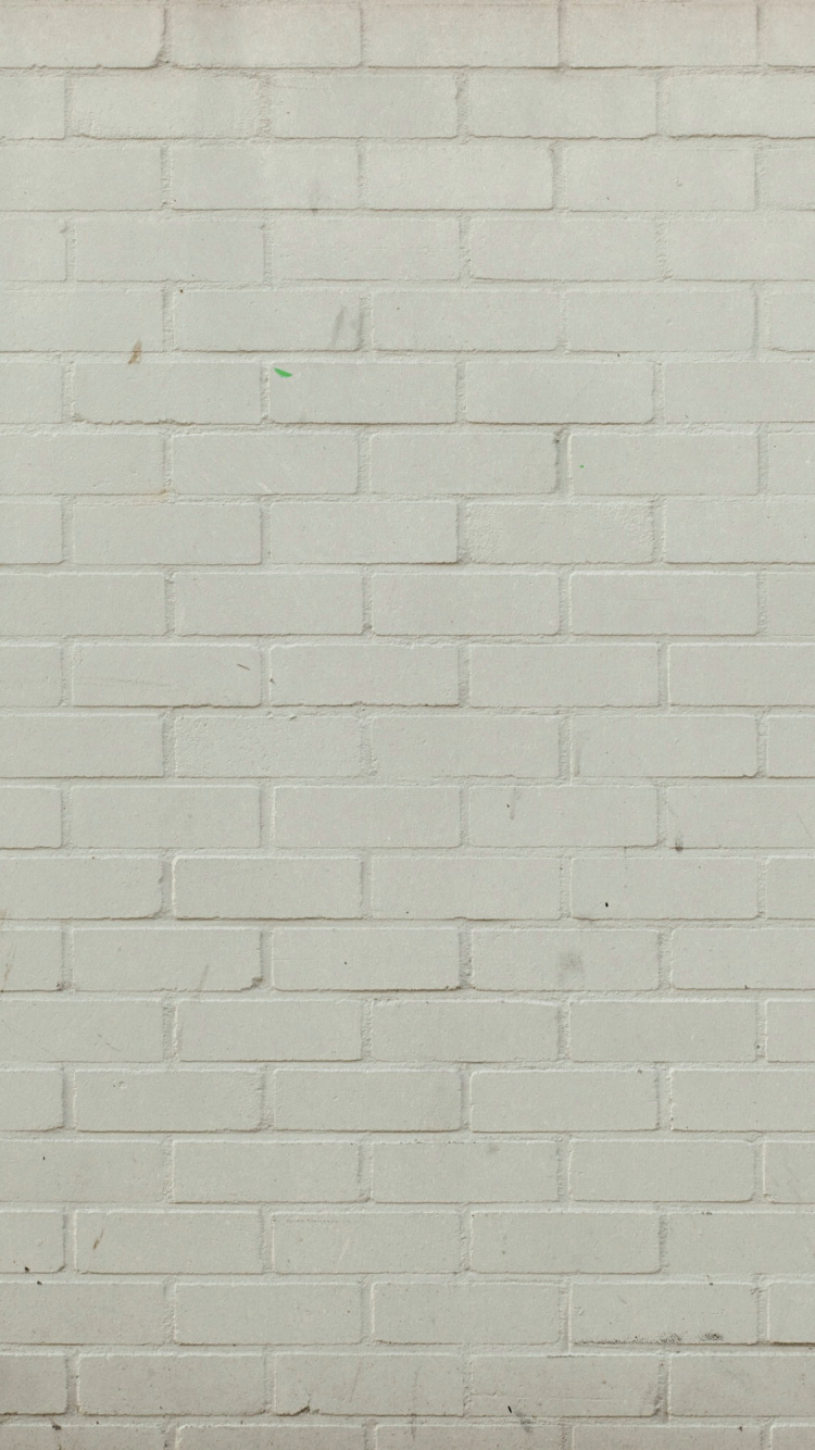 Mur de Briques Blanches Avec Mur Blanc. Wallpaper in 750x1334 Resolution