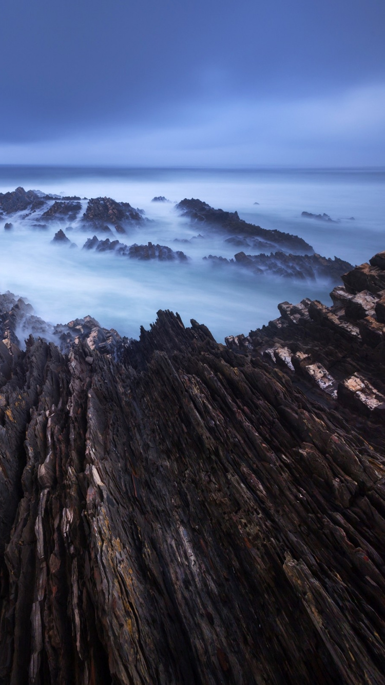 大海, 海岸, 海洋, 岸边, 天空 壁纸 750x1334 允许