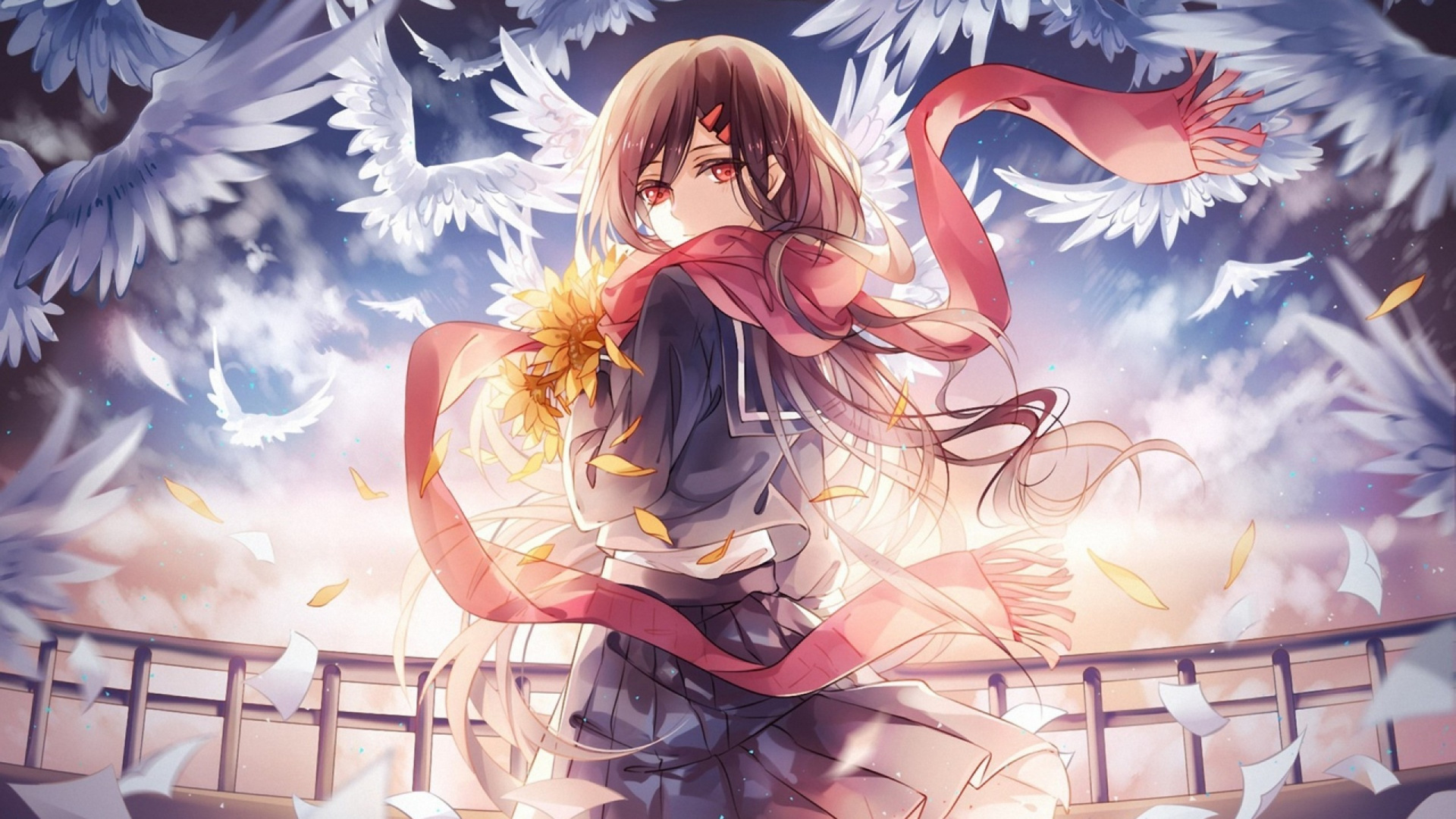 Personaje de Anime de Chica de Pelo Rubio. Wallpaper in 1920x1080 Resolution