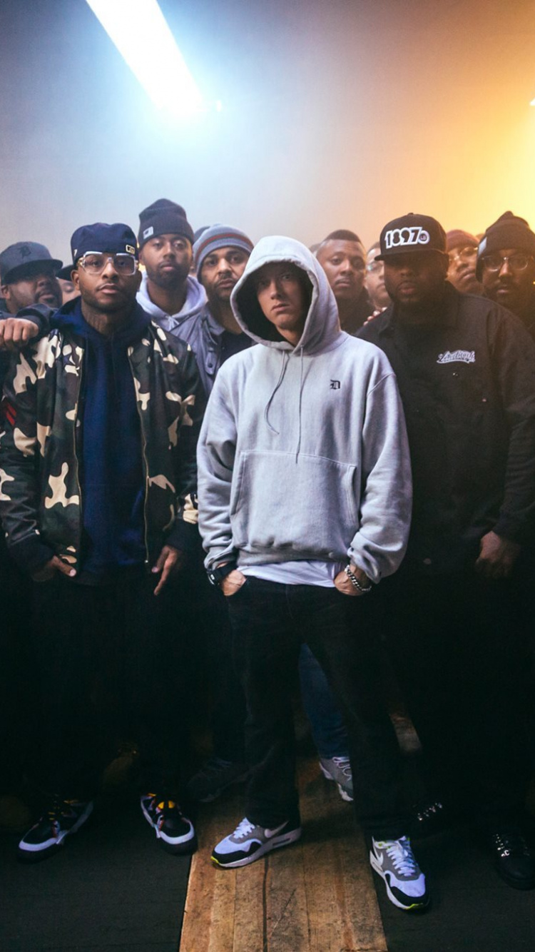 Eminem, Rap God, Hip Hop Music, The Marshall Mathers Lp, Rapper. Wallpaper in 750x1334 Resolution