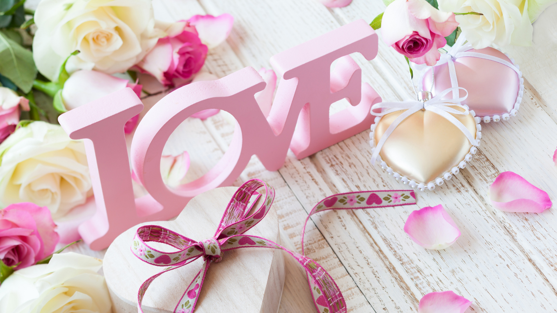 Pink, Ribbon, Wedding Favors, Flower, Party Favor. Wallpaper in 1920x1080 Resolution