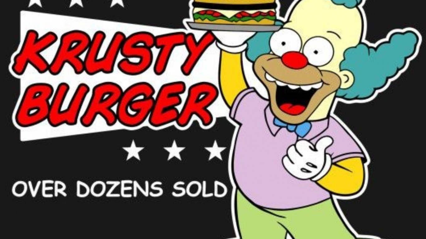Krusty el Payaso, Los Simpsons, Homer Simpson, Bart Simpson, Troy Mcclure. Wallpaper in 1366x768 Resolution