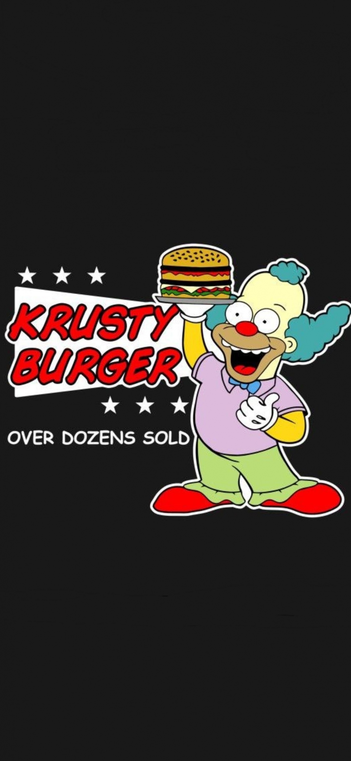 Krusty The Clown, The Simpsons, Homer Simpson, Bart Simpson, Troy Mcclure. Wallpaper in 1125x2436 Resolution
