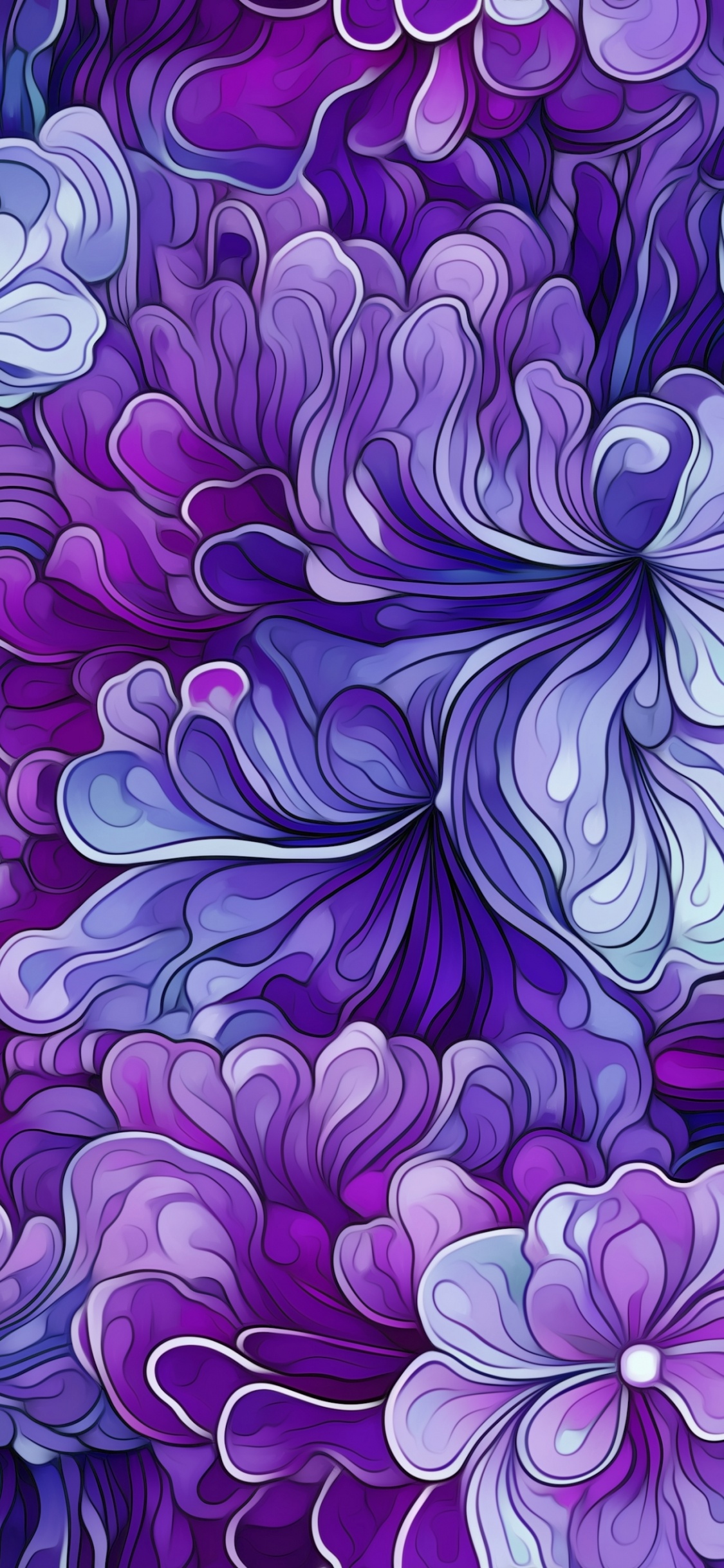 Peinture D'art, Art, Arts Visuels, Graphisme, Purple. Wallpaper in 1125x2436 Resolution