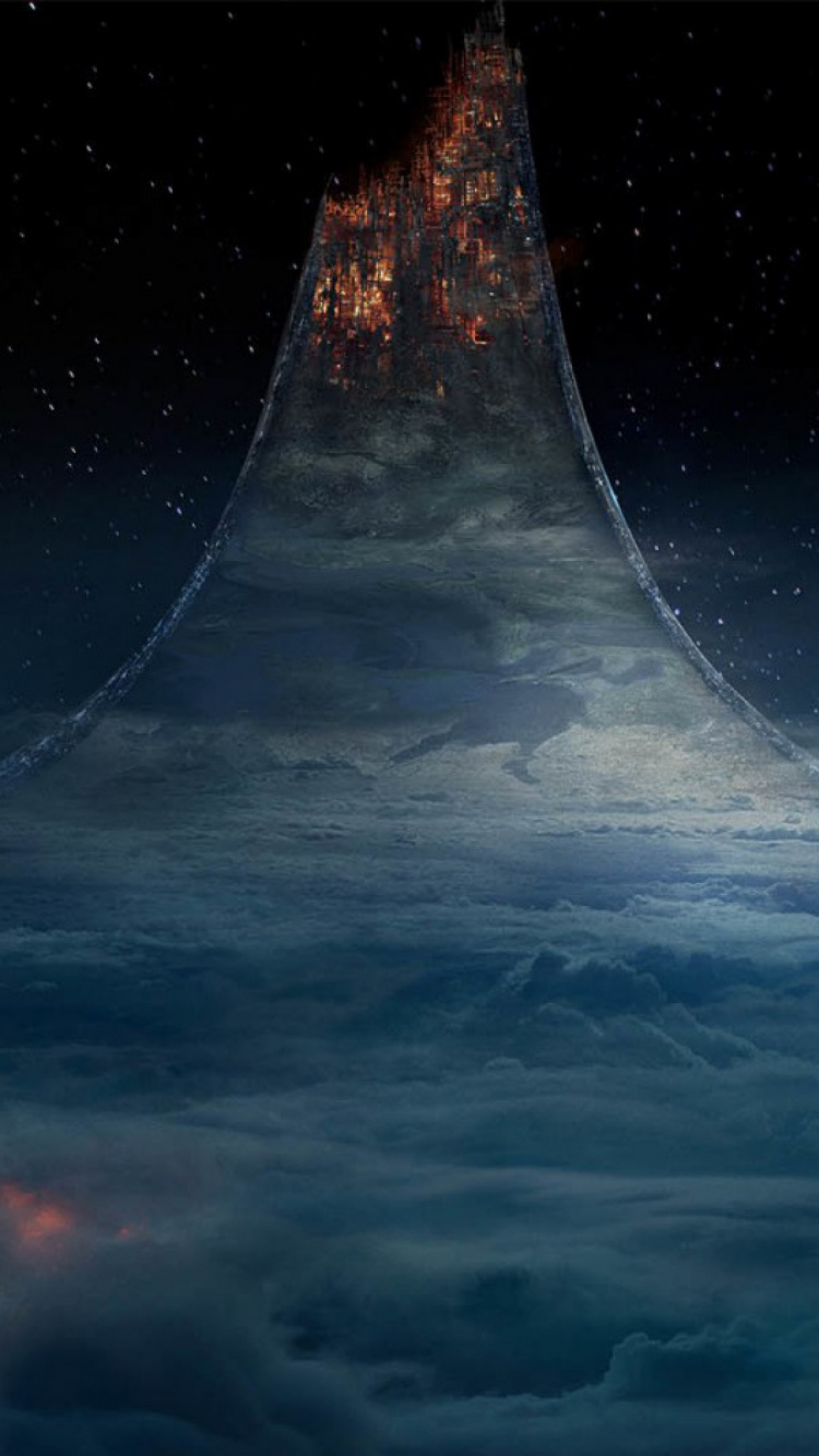 Nubes Azules y Blancas Durante la Noche. Wallpaper in 750x1334 Resolution