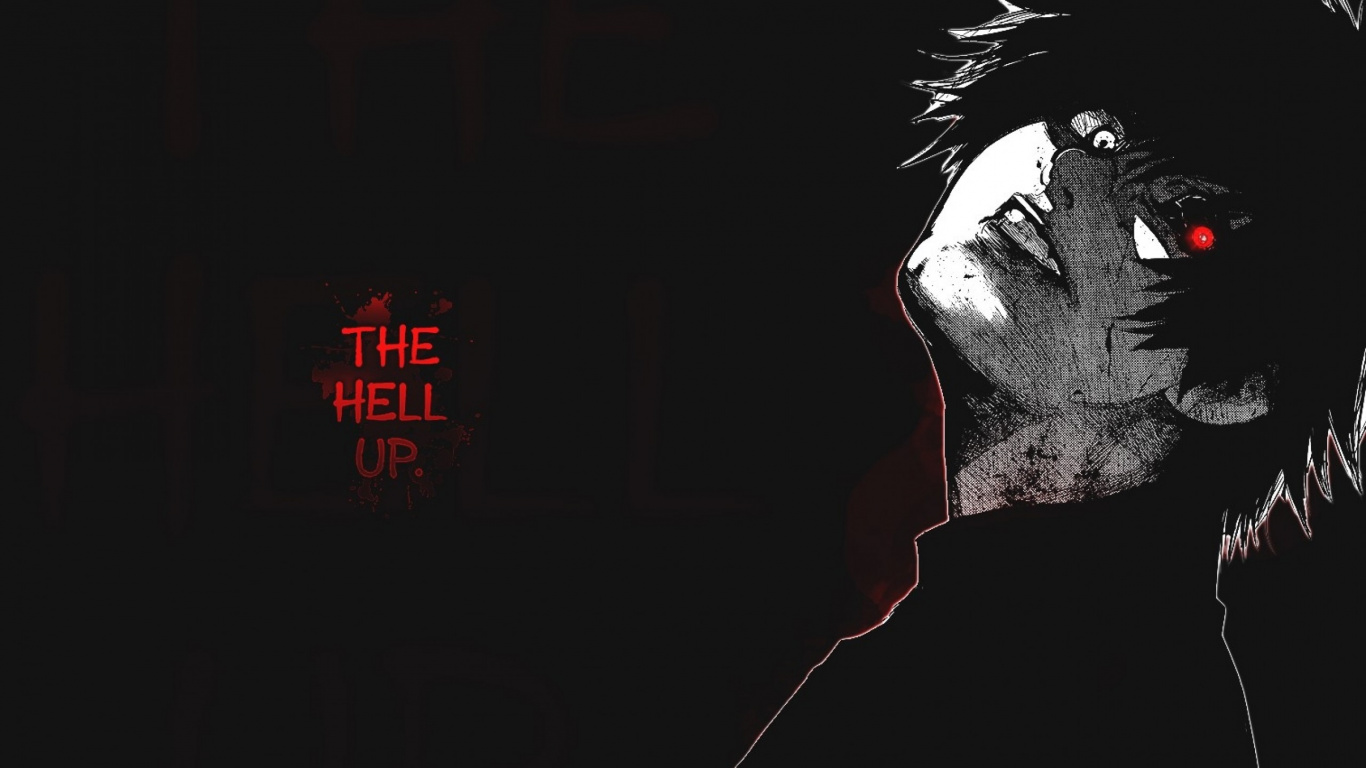 Hombre en Sudadera Con Capucha Negra Con Fondo Negro. Wallpaper in 1366x768 Resolution