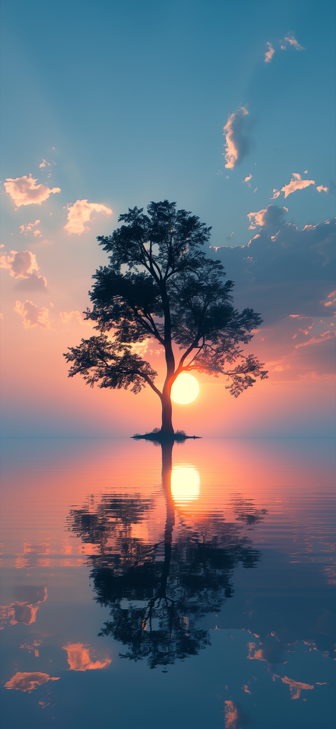 Afterglow, Agua, Ambiente, Paisaje Natural, Naturaleza. Wallpaper in 1125x2436 Resolution