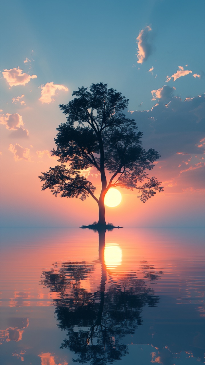 Afterglow, Cloud, Water, Atmosphere, Daytime. Wallpaper in 720x1280 Resolution