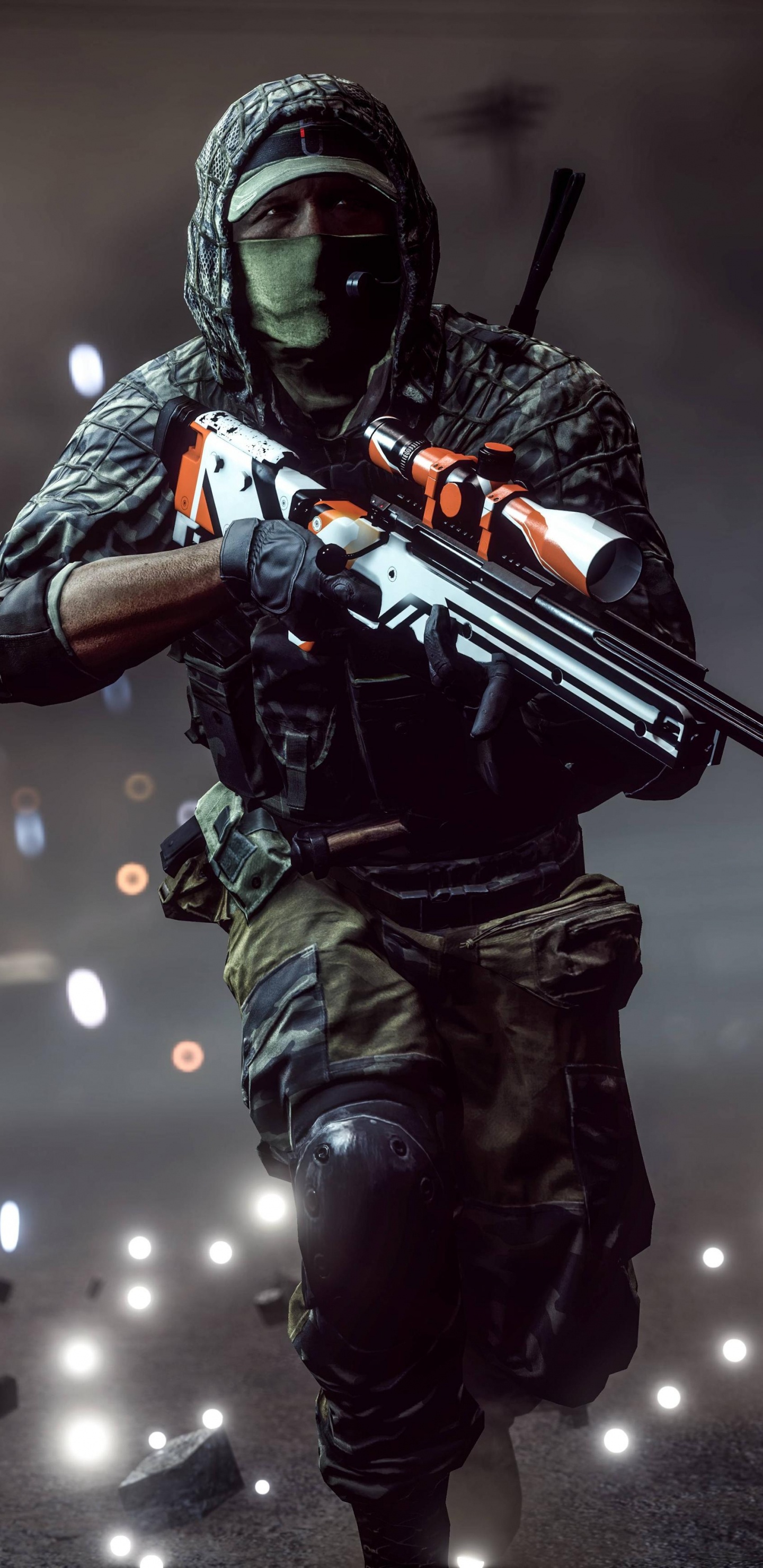 Soldier, Battlefield 4, Darkness, Battlefield 3, Battlefield Hardline. Wallpaper in 1440x2960 Resolution