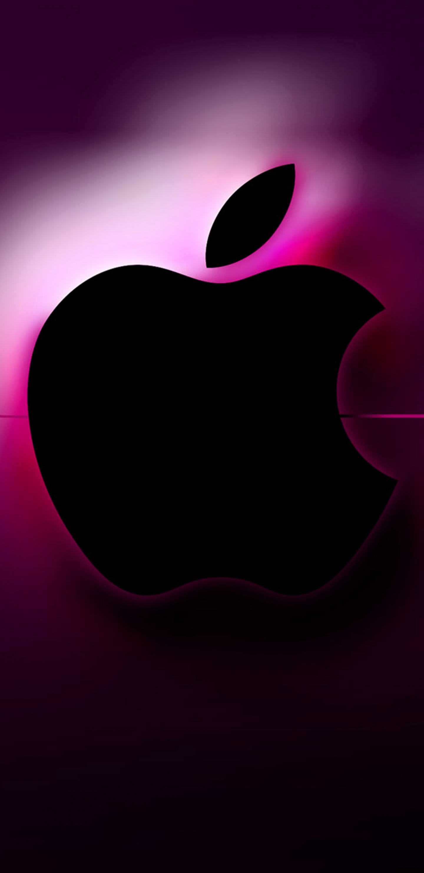 Download 1440x2960 Wallpaper Apple Logo With Red Light Apple Logo With Red Light. Wallpaper in 1440x2960 Resolution