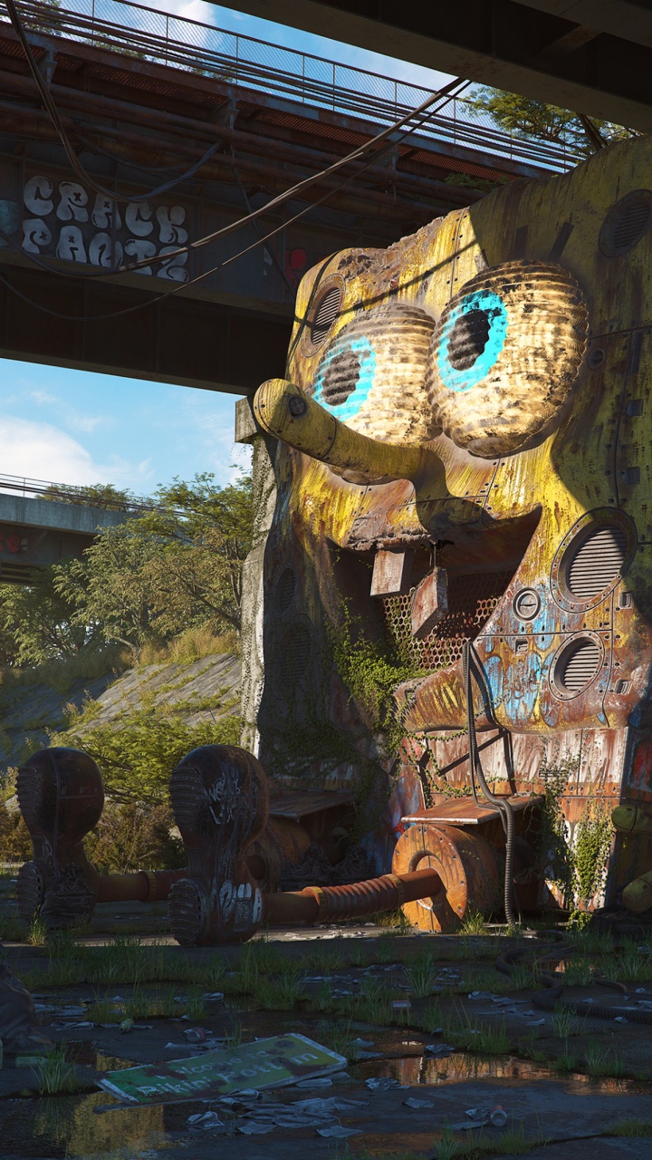 Art Triste de Bob L'éponge, Bob L'Éponge, Patrick L'Étoile, Squidward Tentacules, L'art Numérique. Wallpaper in 720x1280 Resolution