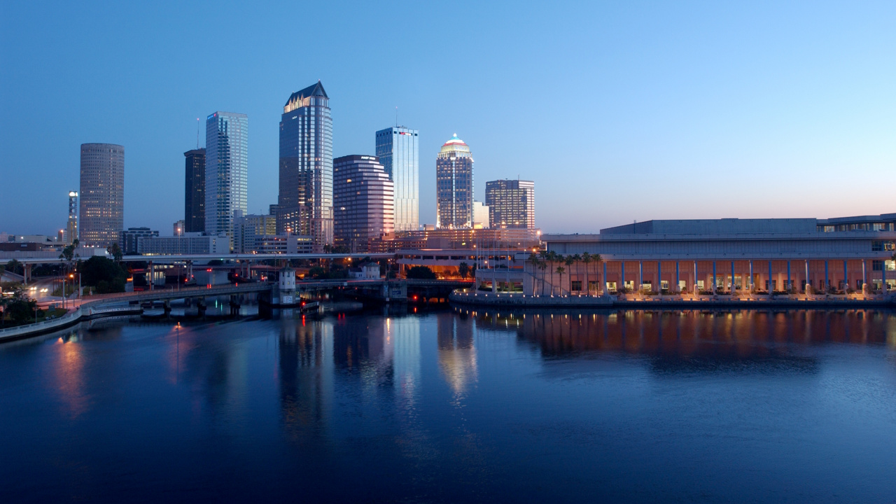 City Skyline Across Body of Water During Daytime. Wallpaper in 1280x720 Resolution