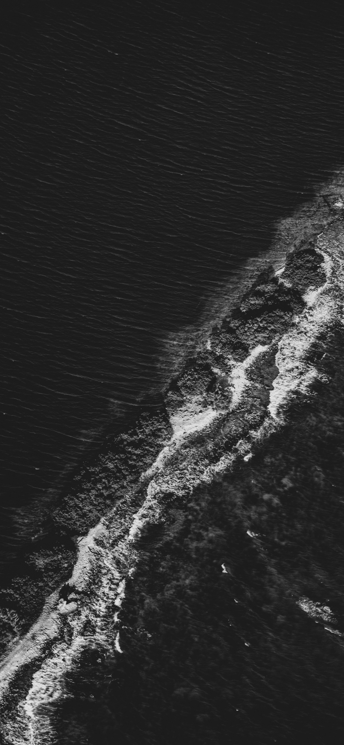 Atmosphere of Earth, Black, Water, Atmosphere, Sea. Wallpaper in 1125x2436 Resolution