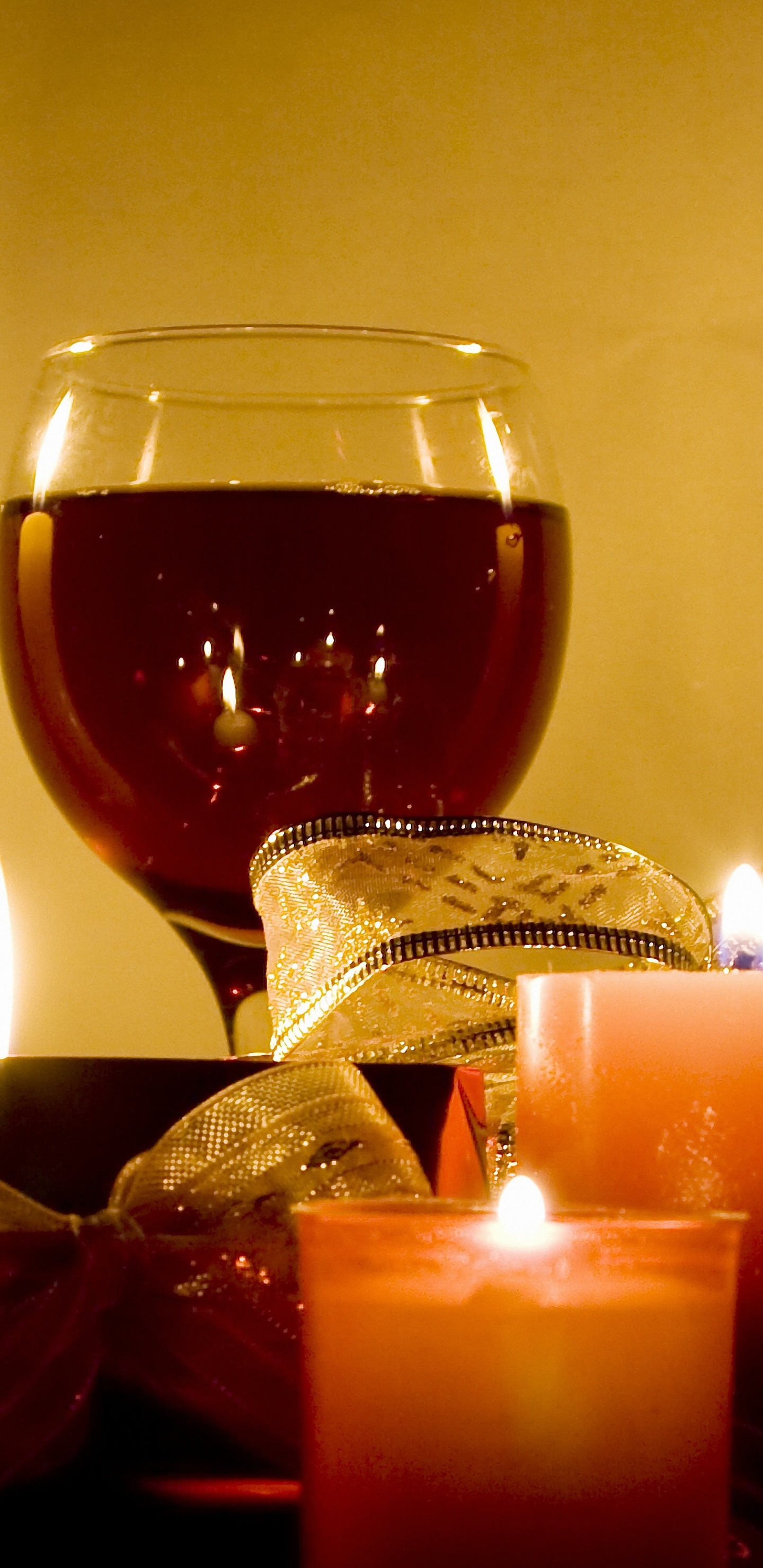 Wine, Candle, Lighting, Wax, Still Life. Wallpaper in 1440x2960 Resolution