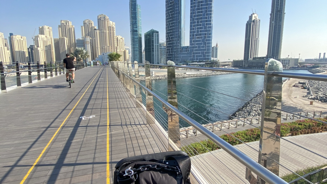 Dubai, Daytime, Tower Block, Bicycle Accessory, Metropolis. Wallpaper in 1280x720 Resolution