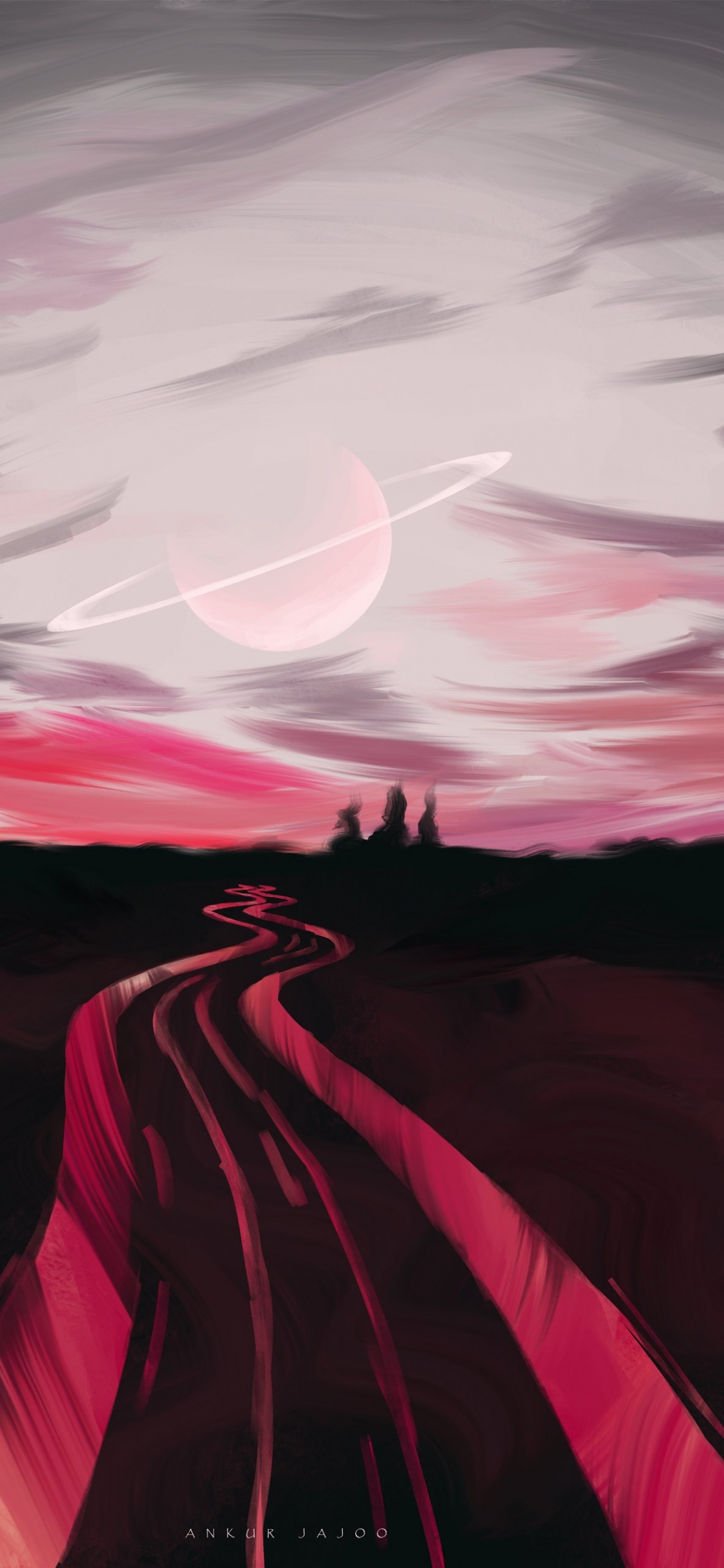 Cloud, Naturlandschaft, Afterglow, Sonnenuntergang, Pink. Wallpaper in 1125x2436 Resolution