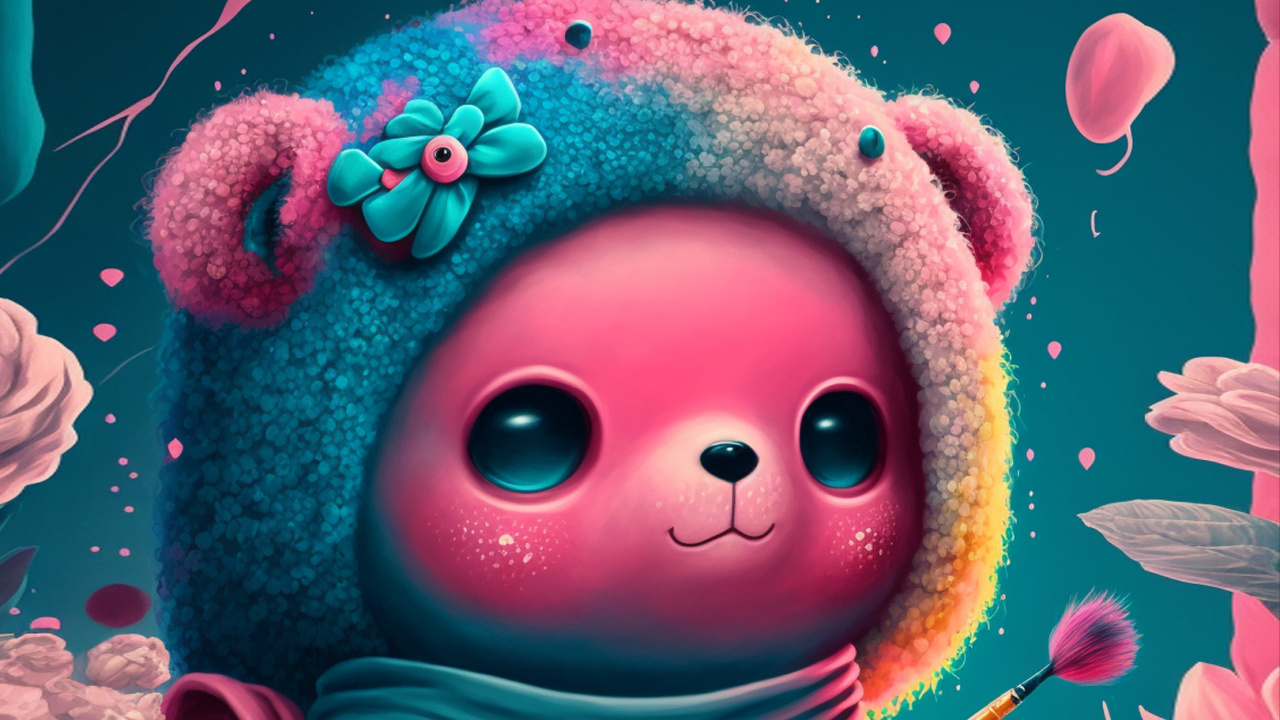 Kunst, Wasser, Pink, Happy, Magenta. Wallpaper in 1280x720 Resolution