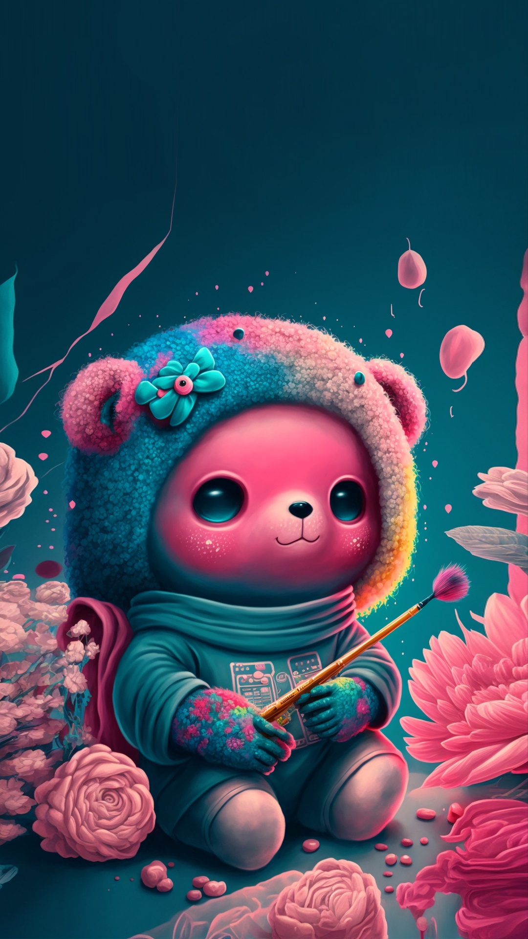 艺术, 粉红色, 快乐的, 红色的, 品红色 壁纸 1080x1920 允许