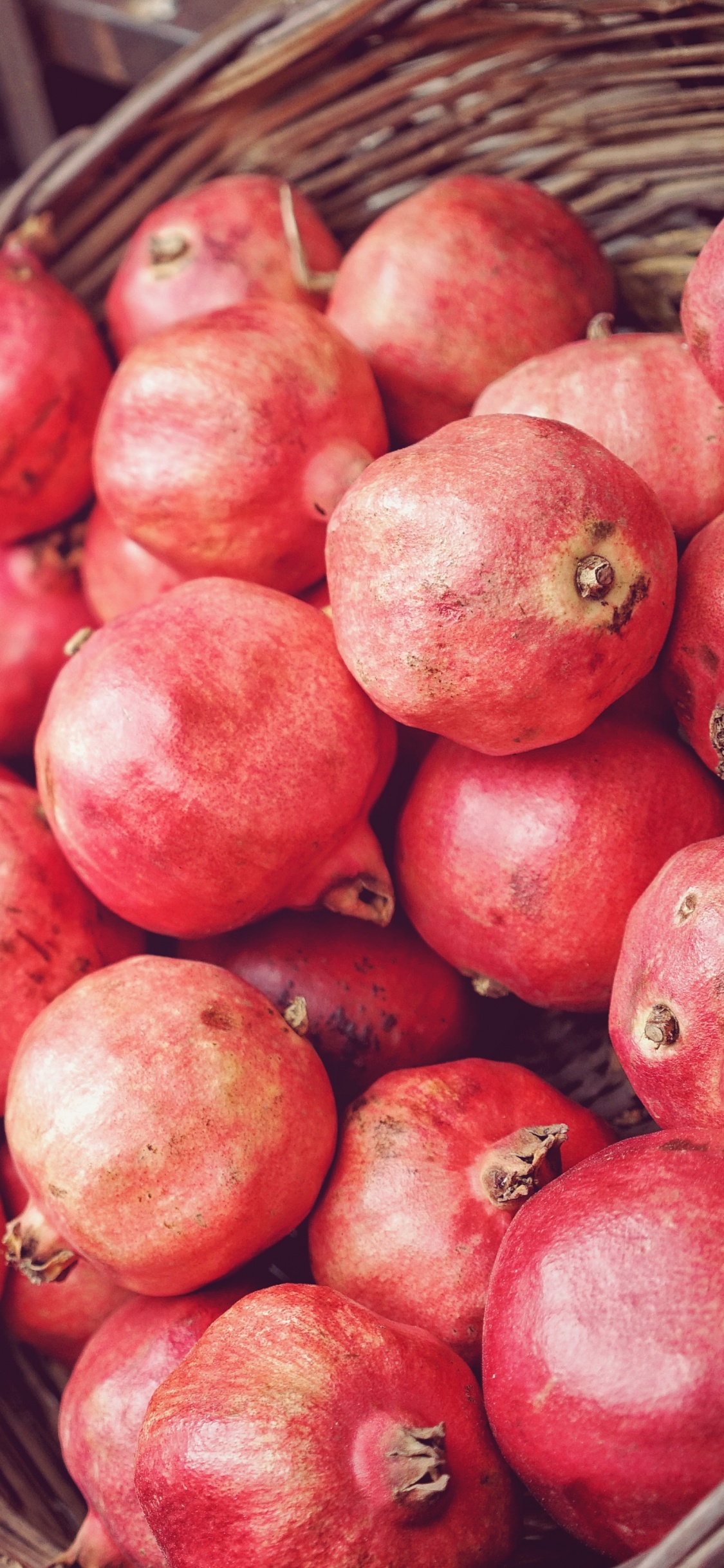 Red Apples on Brown Wooden Crate. Wallpaper in 1125x2436 Resolution