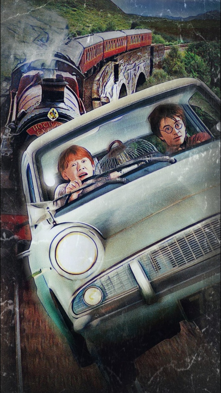 Harry Potter, Ron Weasley, Ratière, Hermione Granger, Affiche. Wallpaper in 720x1280 Resolution
