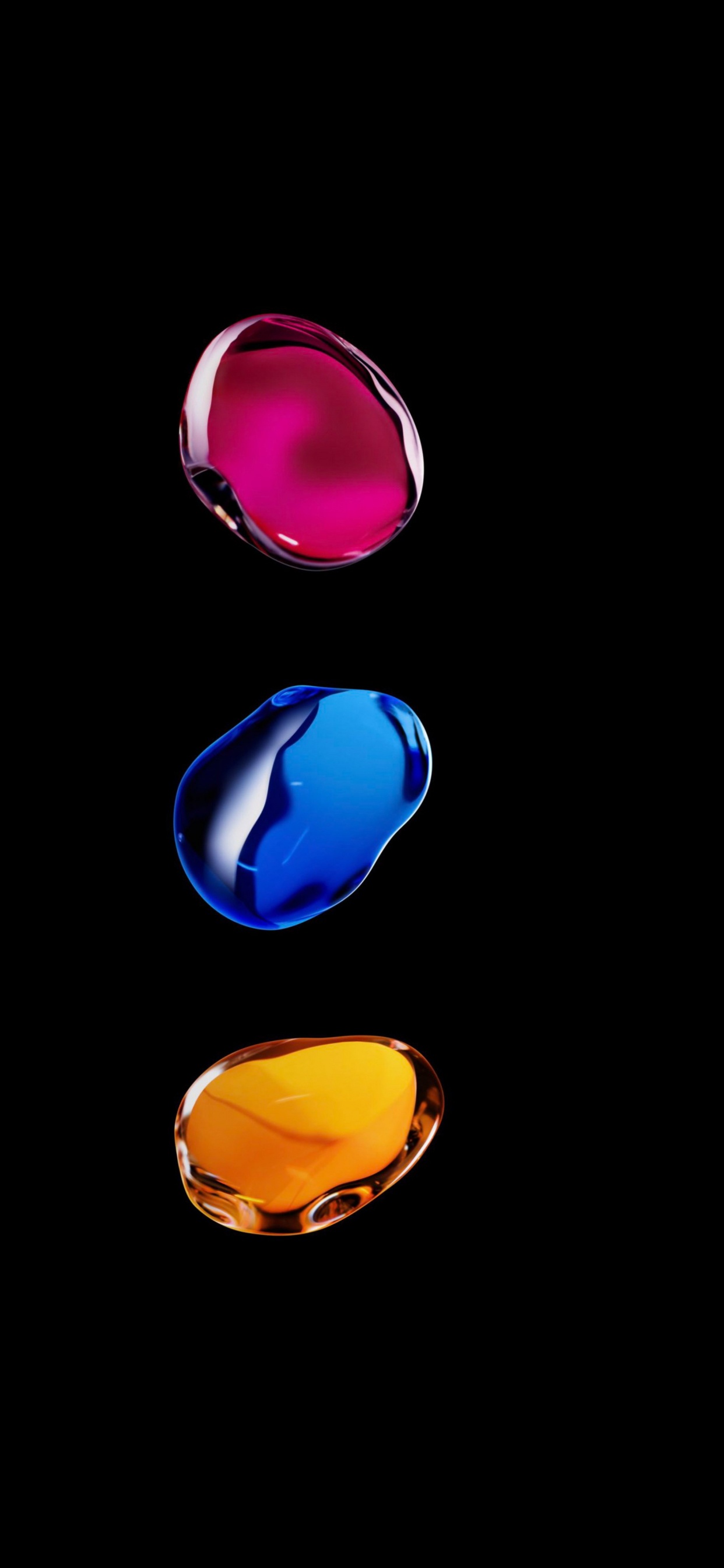 Blaue Und Lila Runde Abbildung. Wallpaper in 1242x2688 Resolution