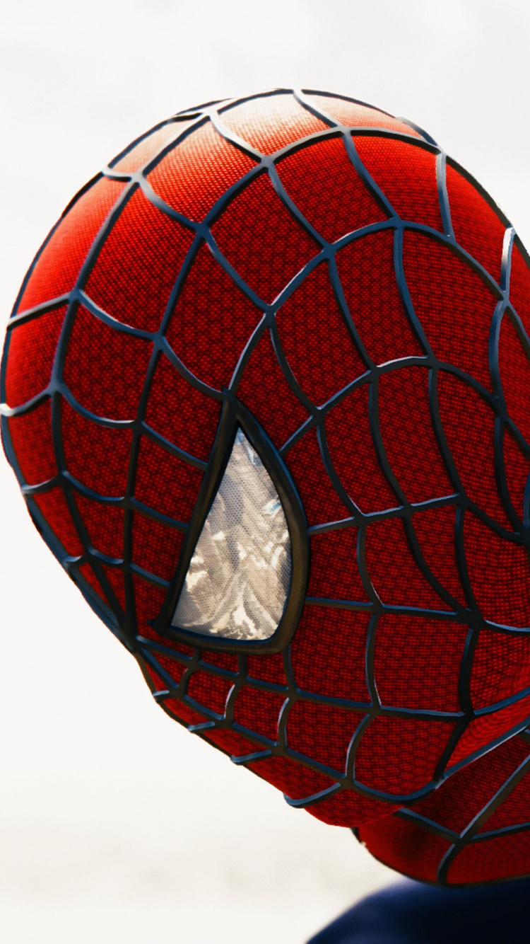 Rot-schwarzes Spider Man Kostüm. Wallpaper in 750x1334 Resolution