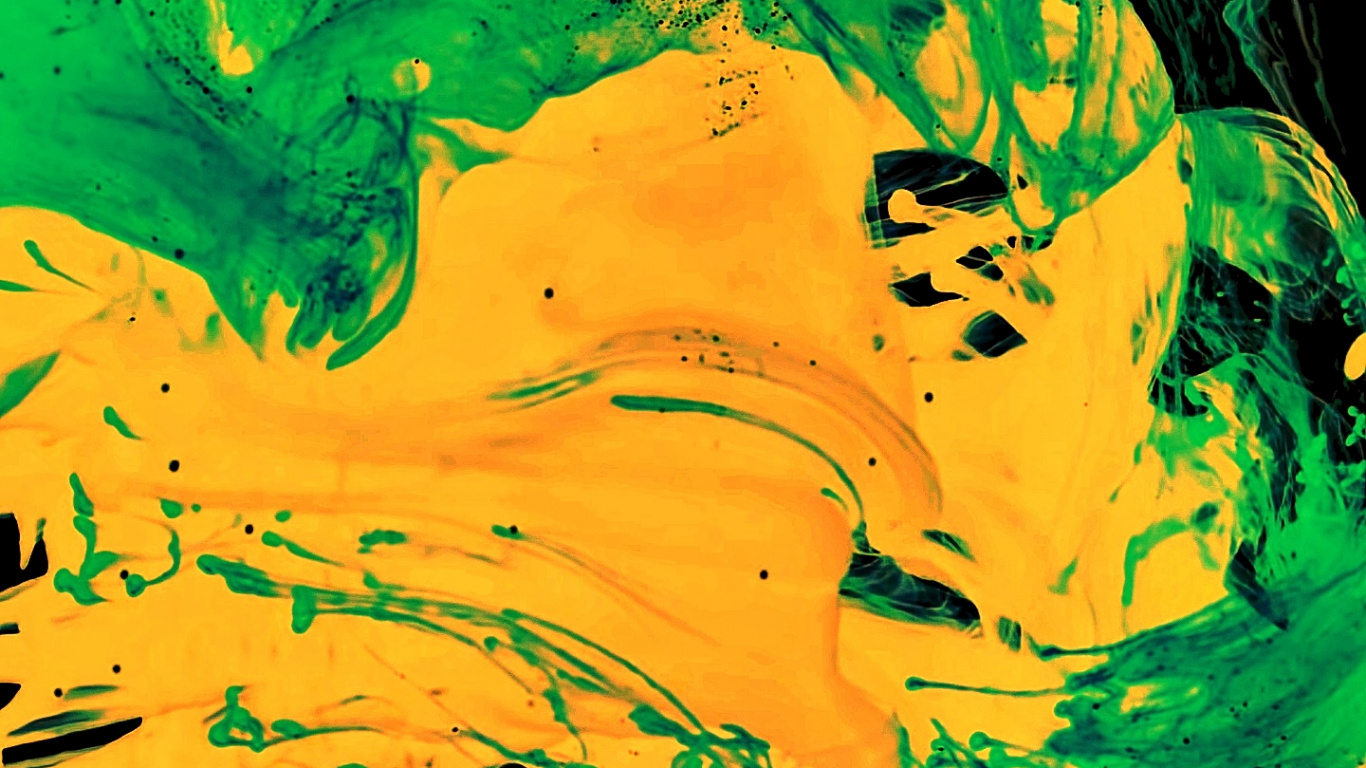 OLED, Apples, Midnight Green, Yellow, Colorfulness. Wallpaper in 1366x768 Resolution