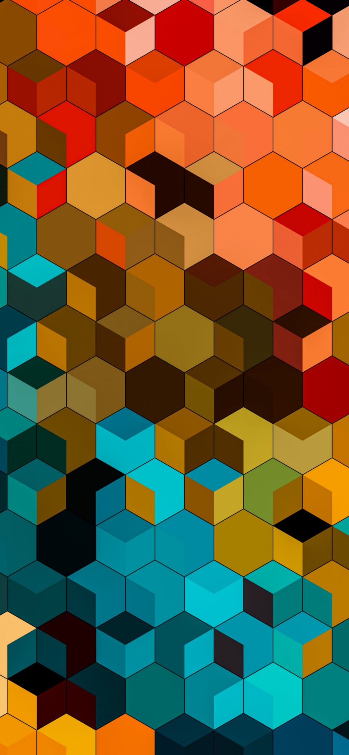 Géométrie, Apple, IOS, Brown, la Pureté de la Couleur. Wallpaper in 1125x2436 Resolution