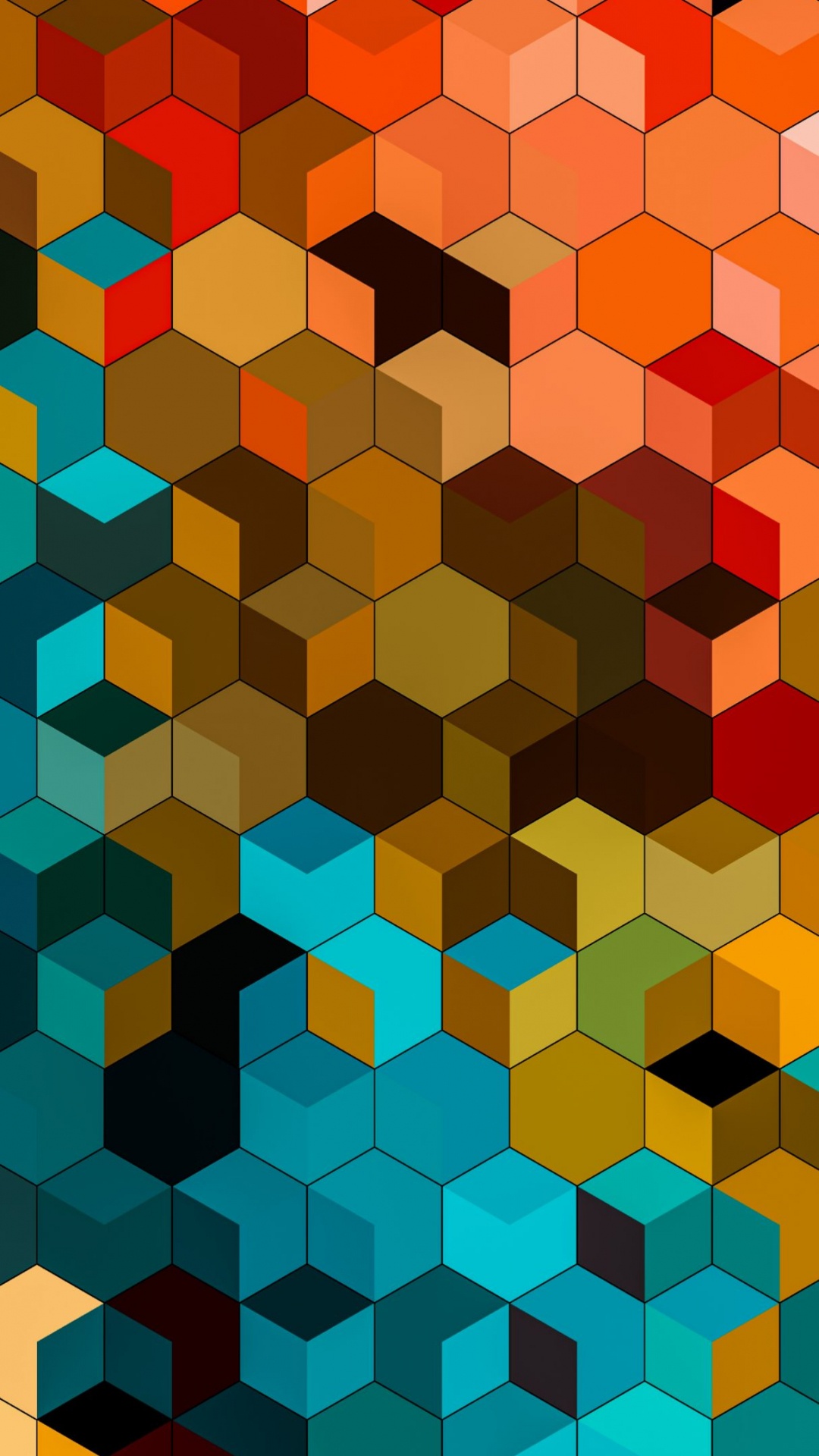 Geometry, Apples, Ios, Brown, Colorfulness. Wallpaper in 1080x1920 Resolution