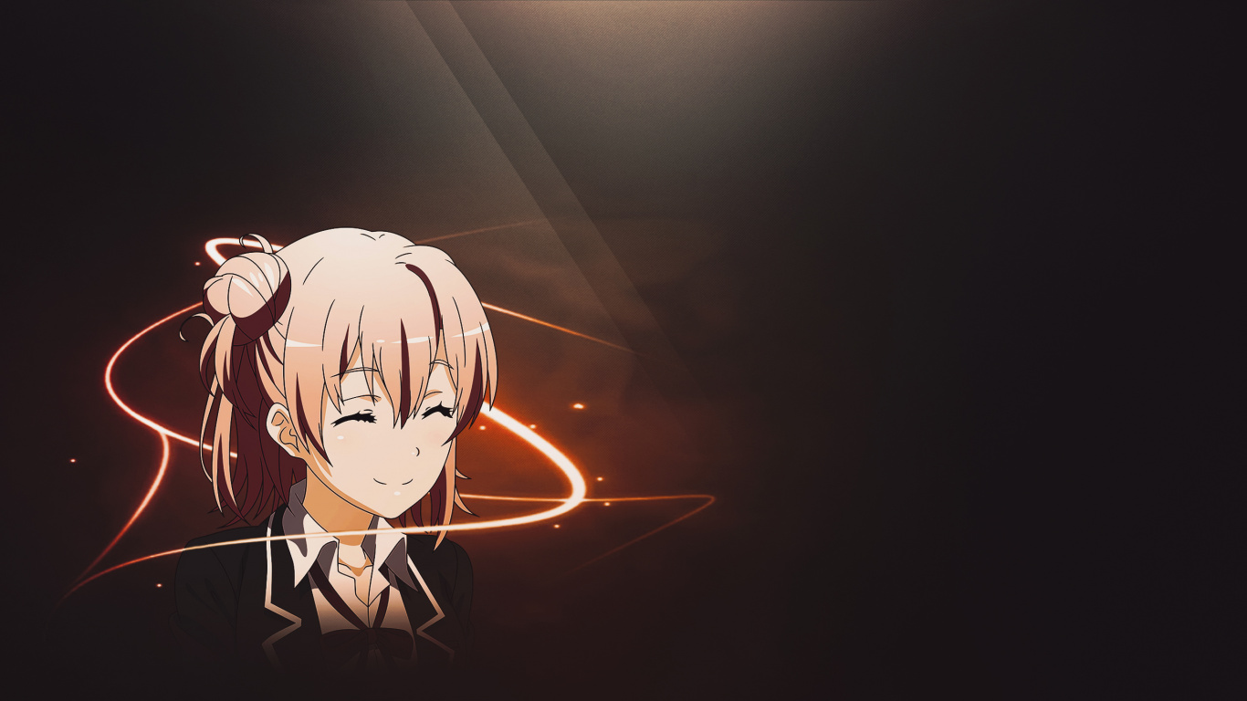 Männlicher Anime-Charakter Mit Schwarzen Haaren. Wallpaper in 1366x768 Resolution