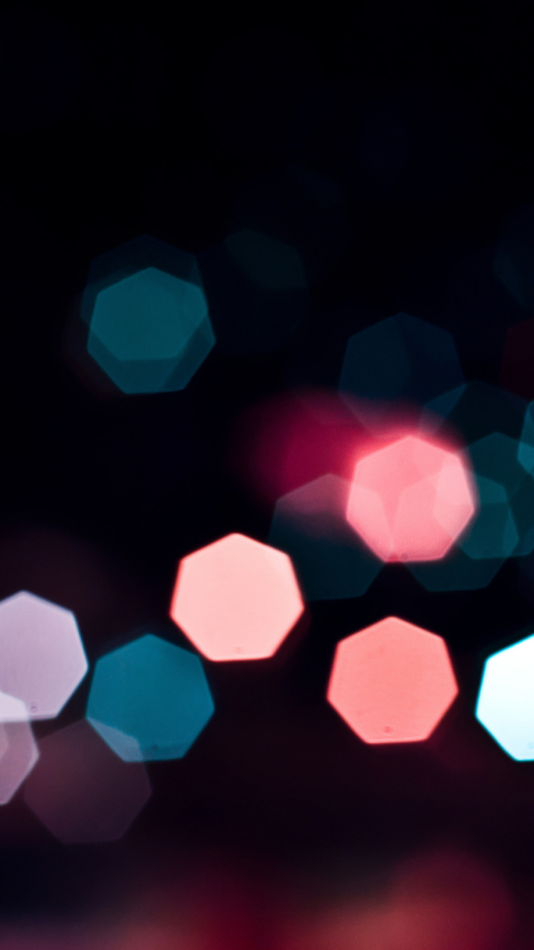 White and Pink Heart Light. Wallpaper in 750x1334 Resolution