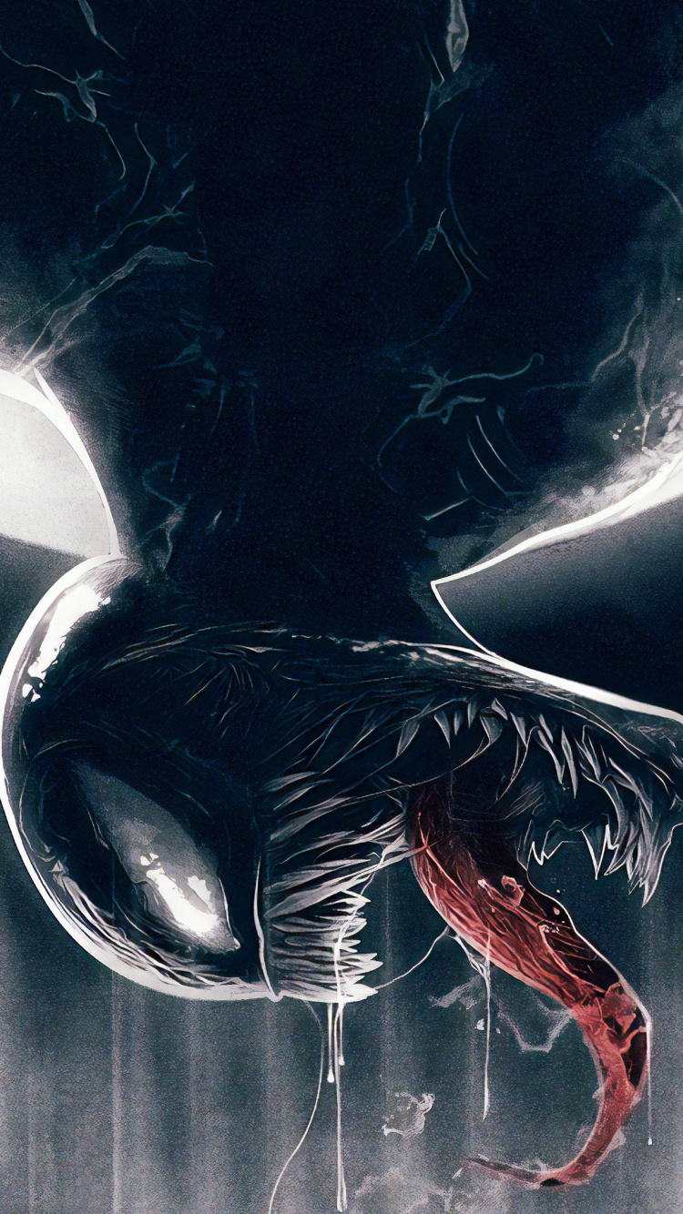 Pintura Abstracta Roja y Negra. Wallpaper in 750x1334 Resolution