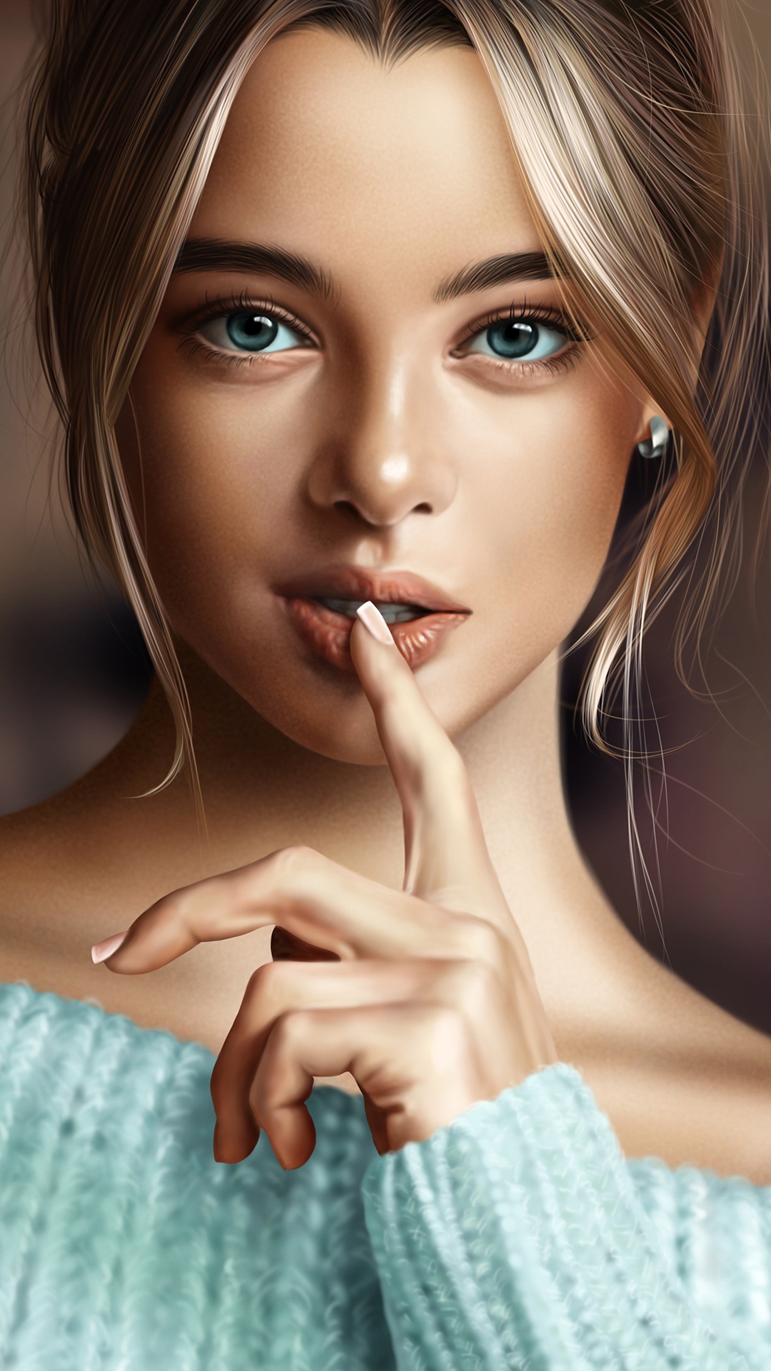Art, Portrait, Nez, Joue, Peau. Wallpaper in 1080x1920 Resolution