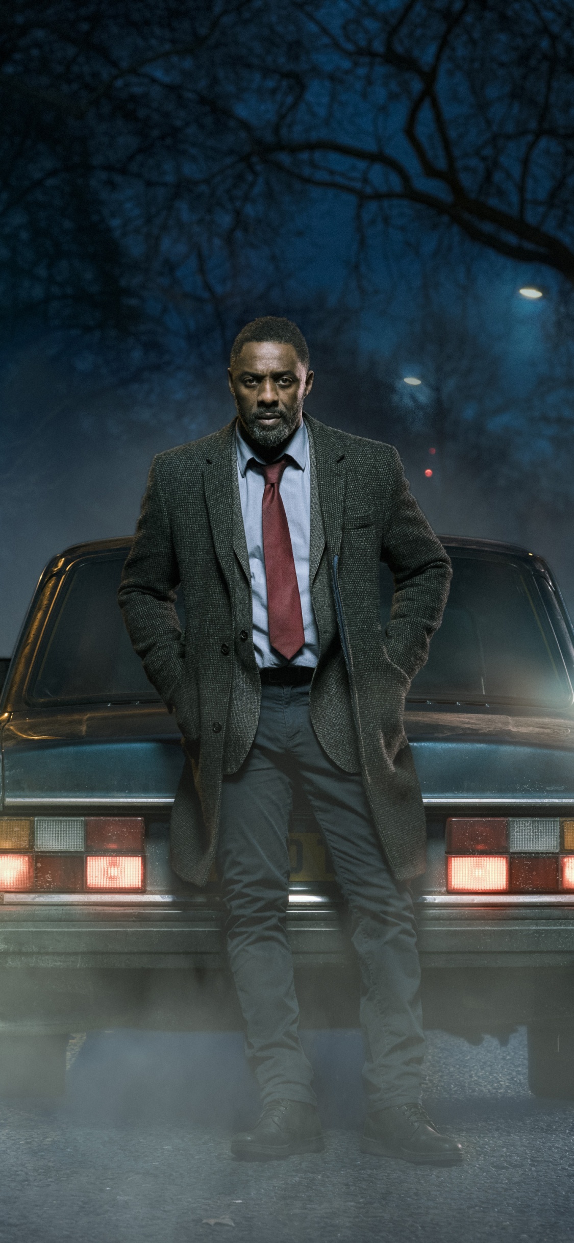 伊德里斯·厄尔巴（Idris Elba）, 午夜, 气氛, 数字合成, 电视 壁纸 1125x2436 允许
