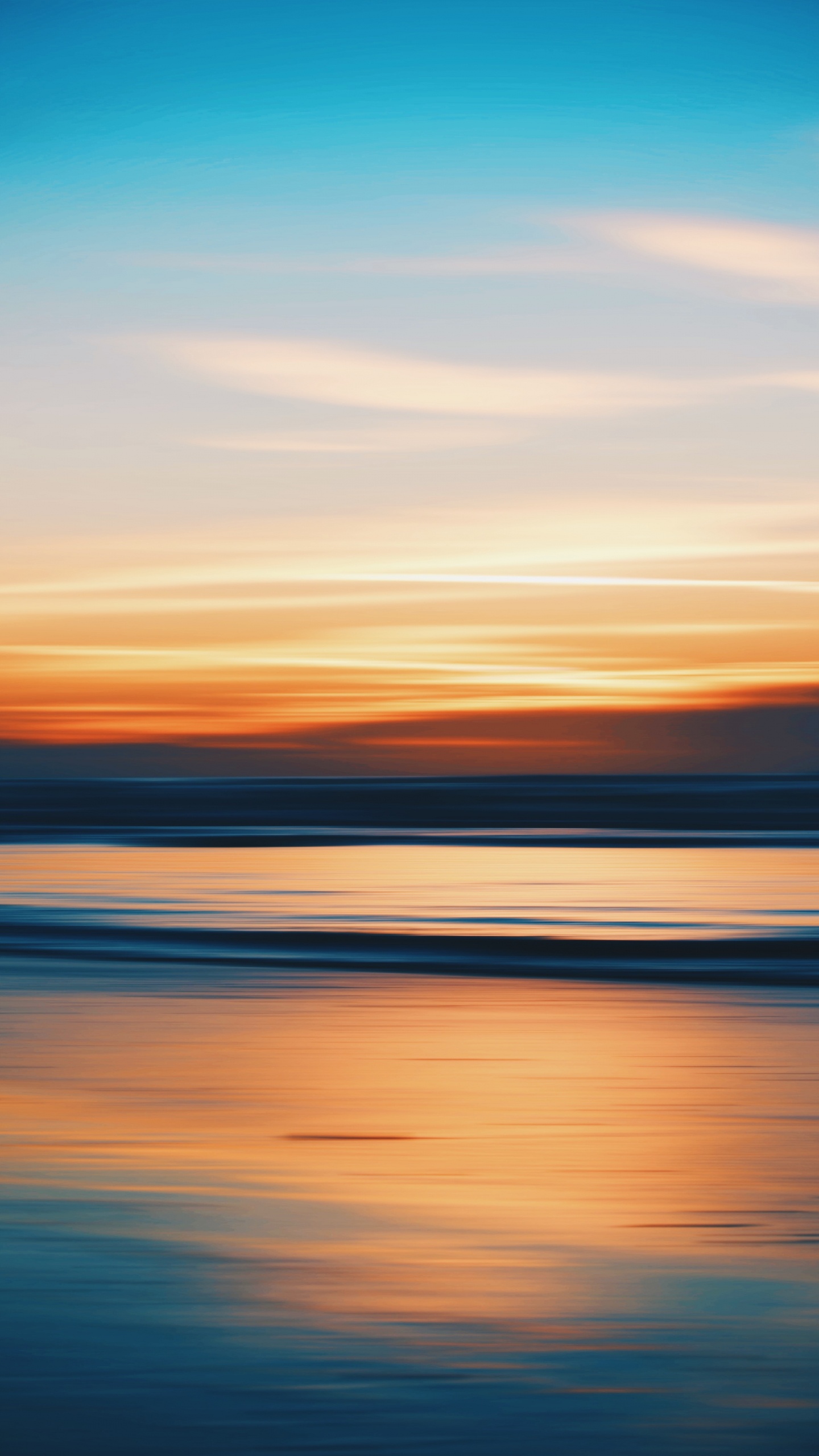 Puesta, Afterglow, Mar, Naturaleza, Agua. Wallpaper in 1440x2560 Resolution