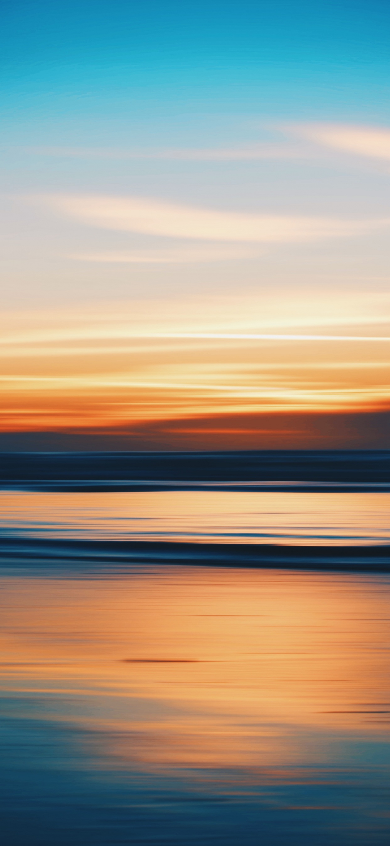 Sonnenuntergang, Horizont, Afterglow, Meer, Natur. Wallpaper in 1242x2688 Resolution