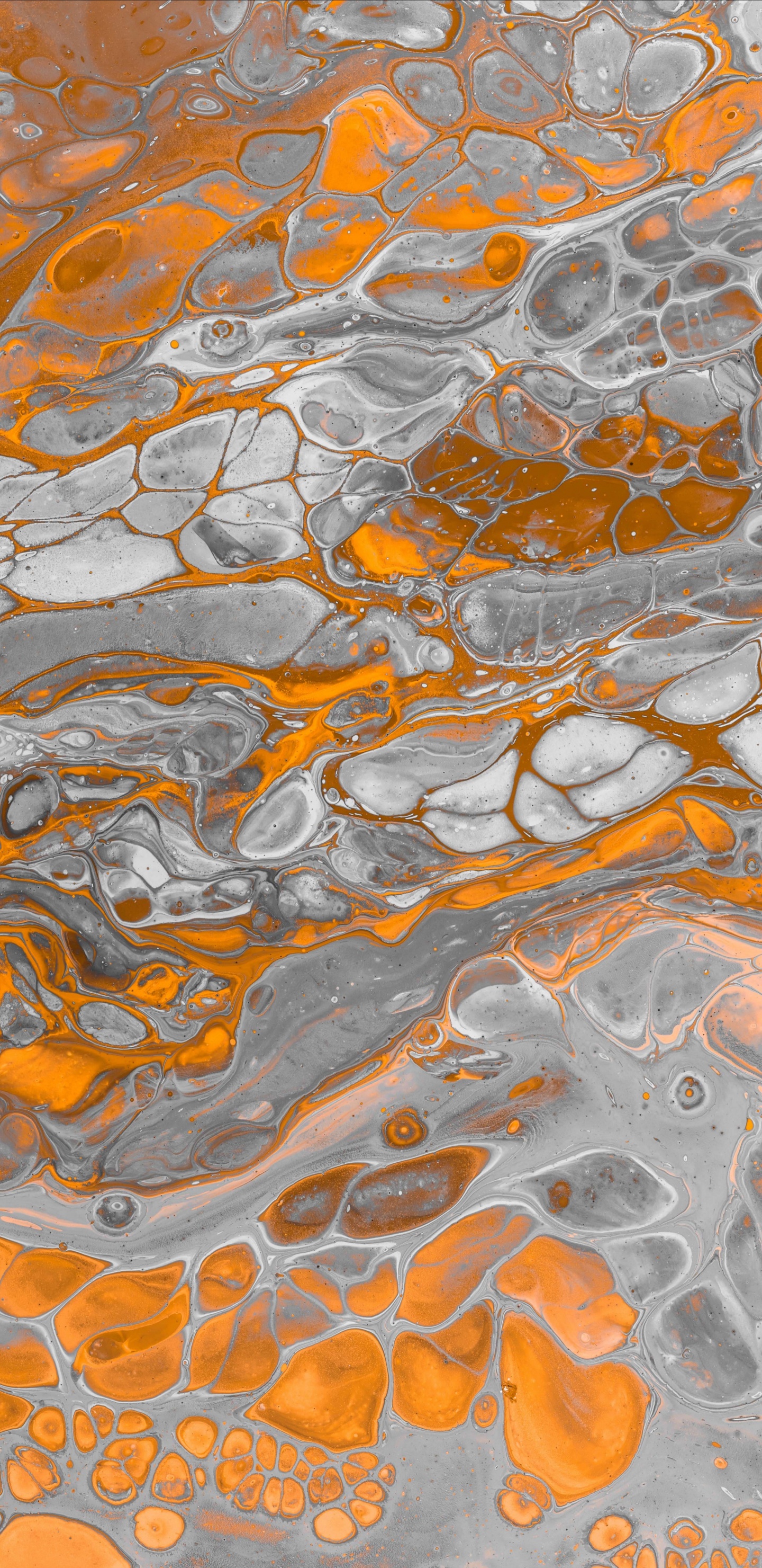 Peinture Abstraite Bleue et Brune. Wallpaper in 1440x2960 Resolution