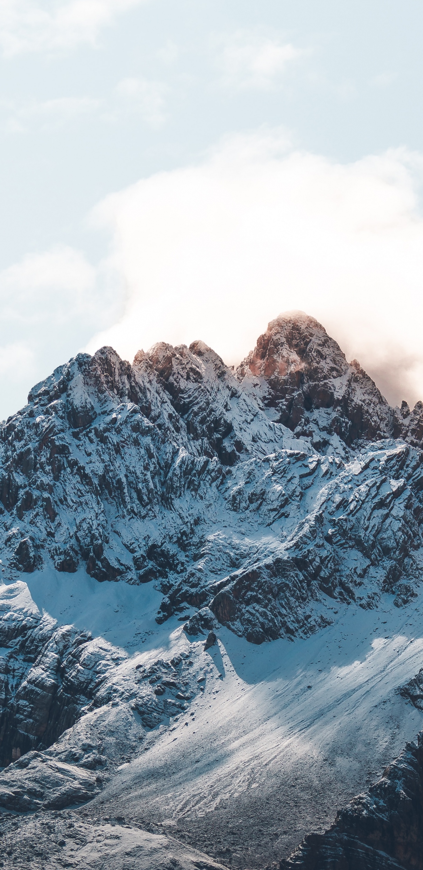 Mountain, Mountain Range, Mountainous Landforms, Ridge, Glacial Landform. Wallpaper in 1440x2960 Resolution