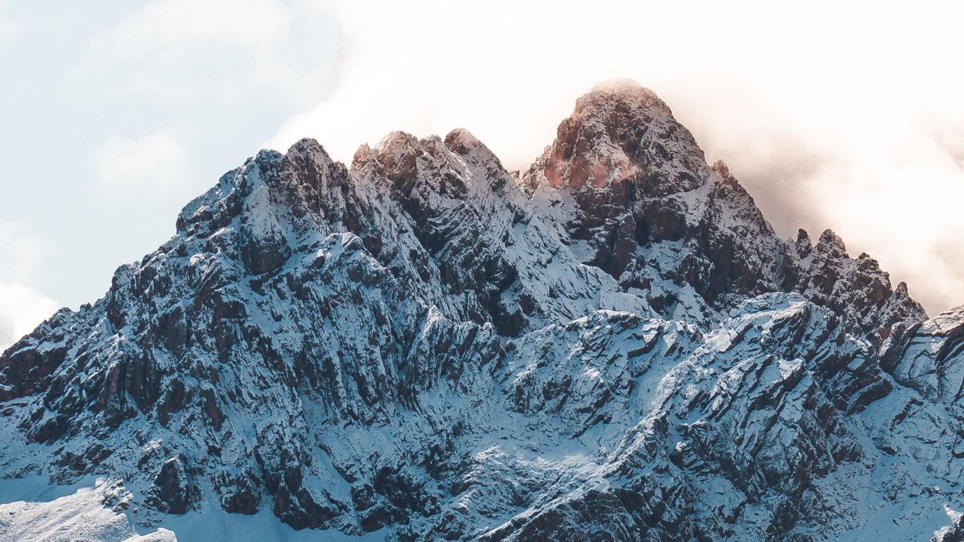 山脉, 多山的地貌, 冰川地貌, 阿尔卑斯山, 山 壁纸 1366x768 允许