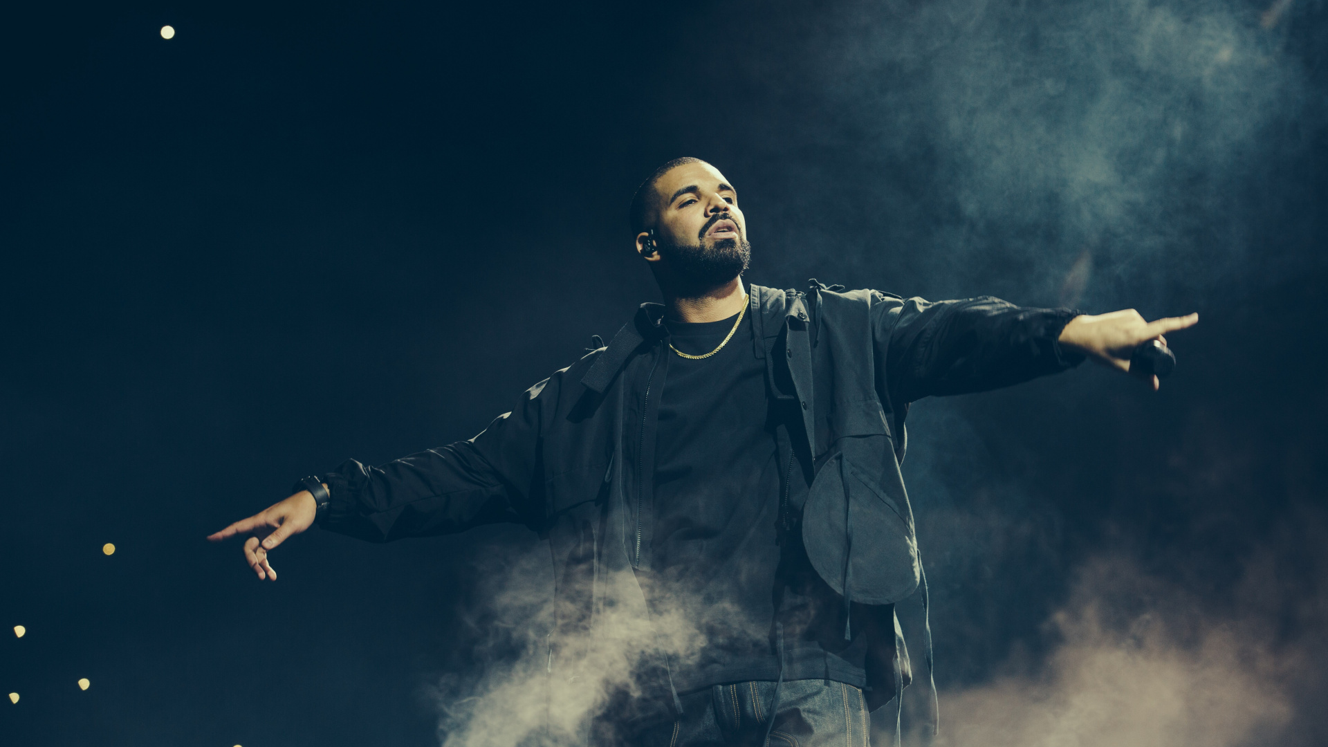 Drake, Cloud, Performance, Smoke, Music Artist. Wallpaper in 1920x1080 Resolution